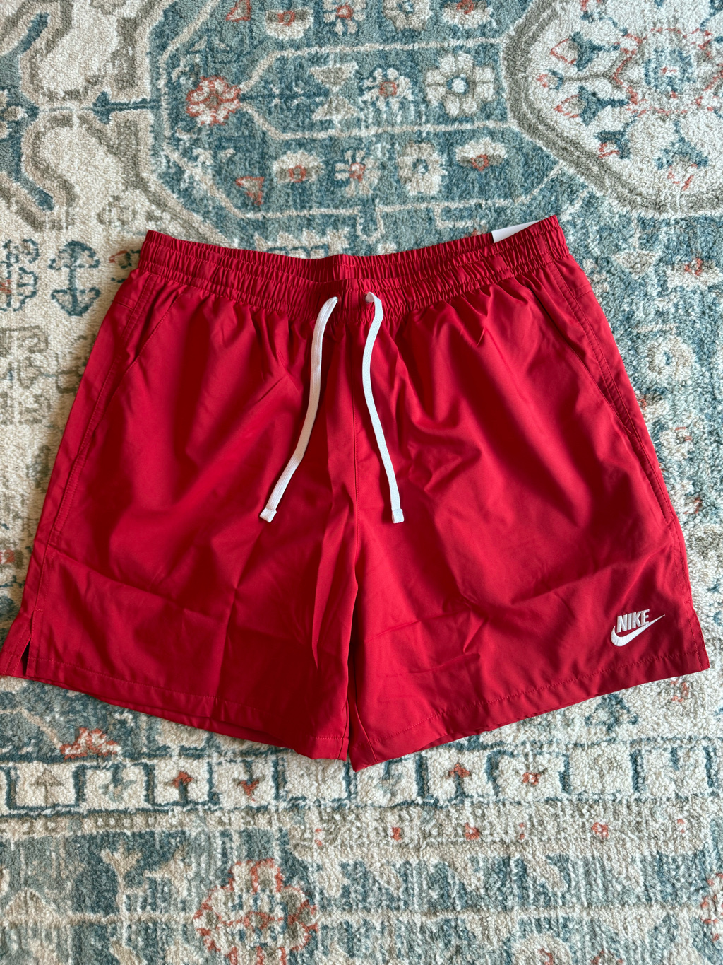 Nike NSW Woven Shorts University Red - Asia 착용 스타일 - 1