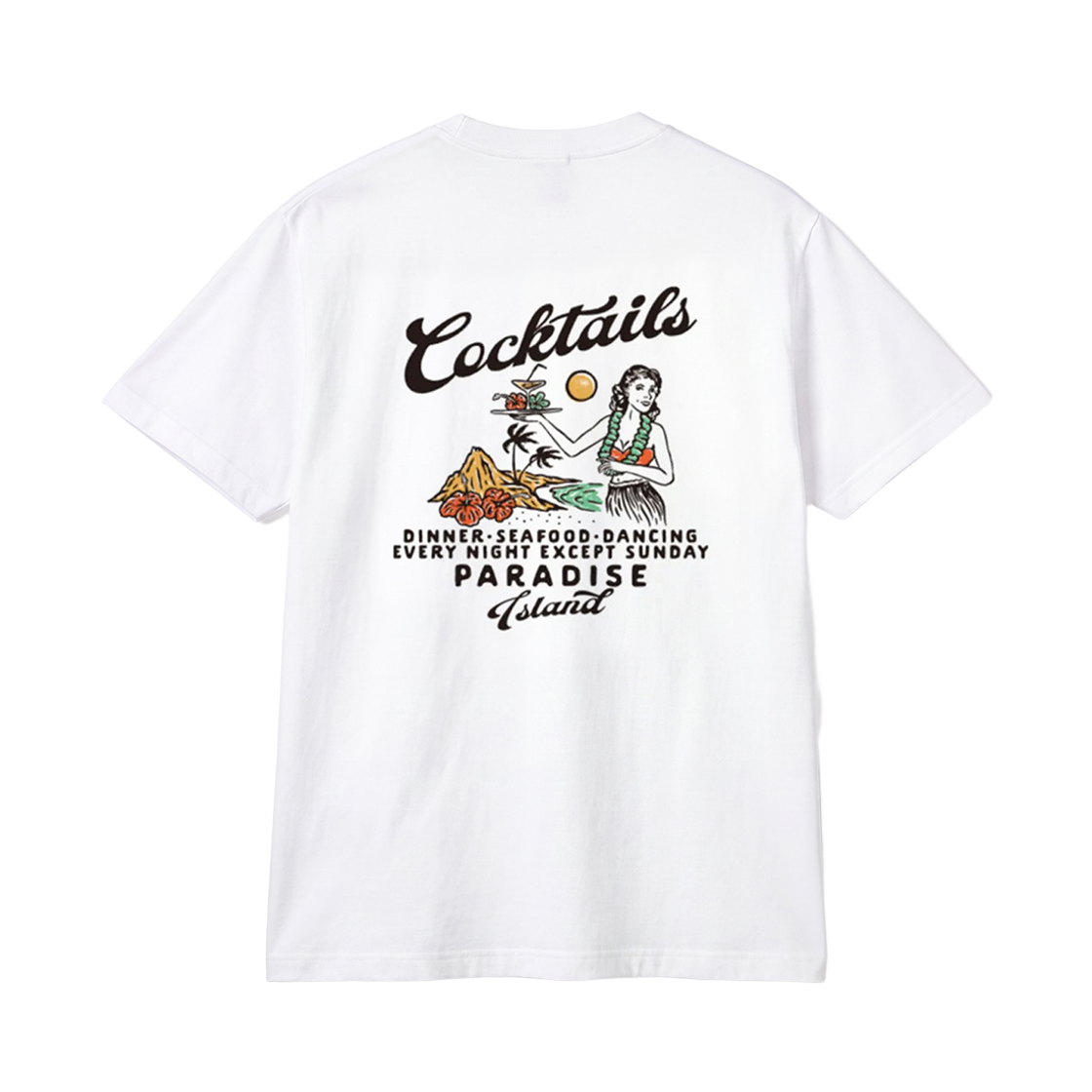 Gildan X 아메리칸 컬렉션 칵테일 티셔츠 화이트(Gildan X American Collection COCKTAIL T-Shirt White) - 1