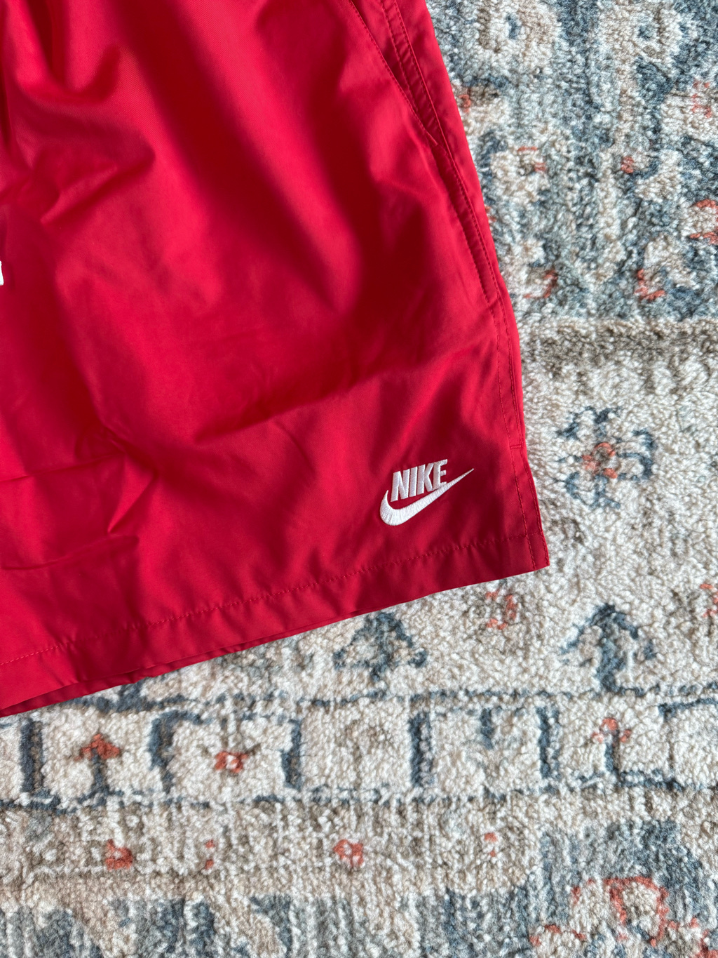 Nike NSW Woven Shorts University Red - Asia 착용 스타일 - 2