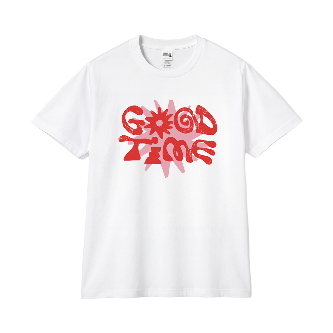 길단 X 썸머 컬렉션 Good Time 티셔츠 화이트(GILDAN X Summer Collection Good Time T-Shirt White) - 1