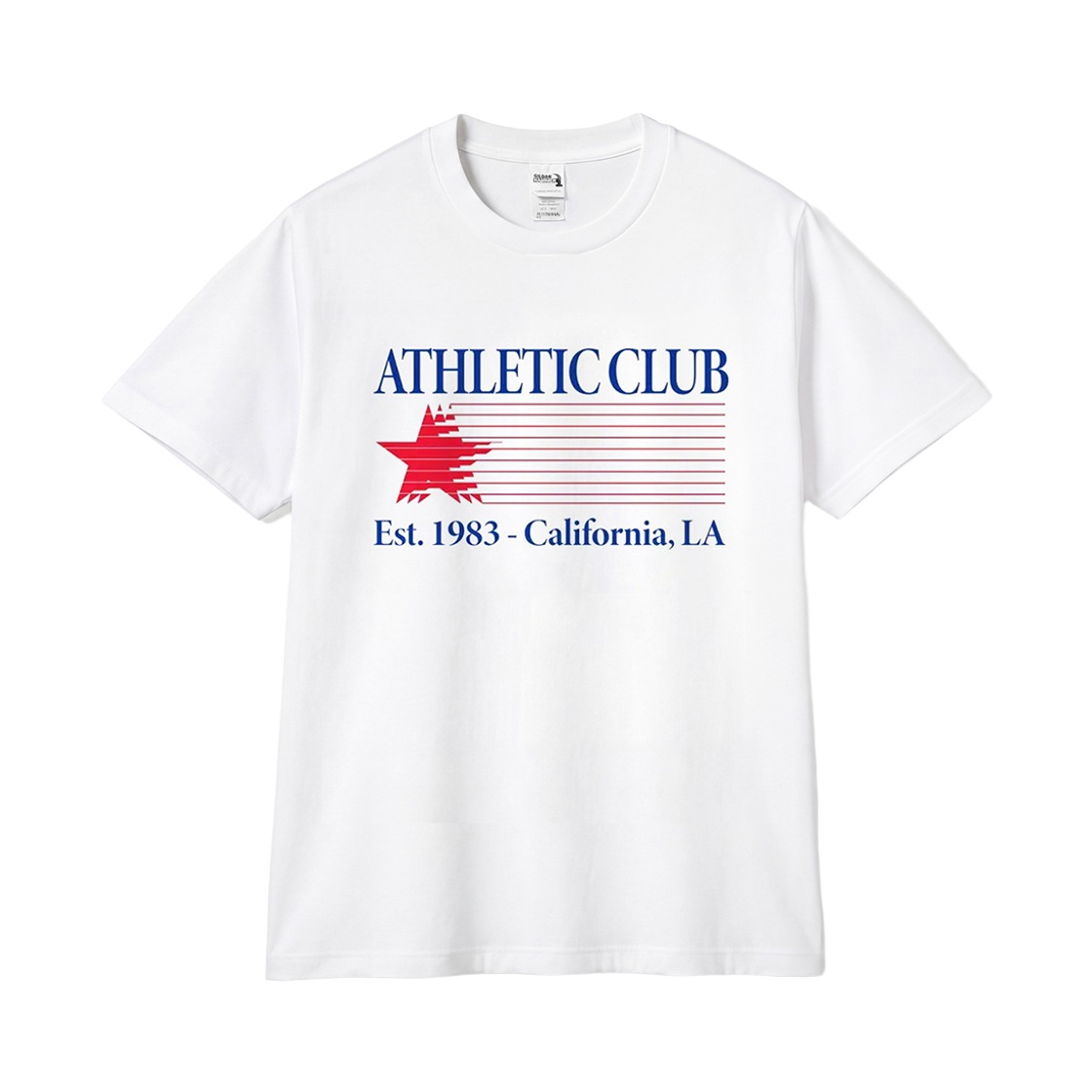 길단 X 아메리칸 컬렉션 애슬레틱 클럽 티셔츠 화이트(GILDAN X American Collection Athletic Club T-Shirt White) - 1