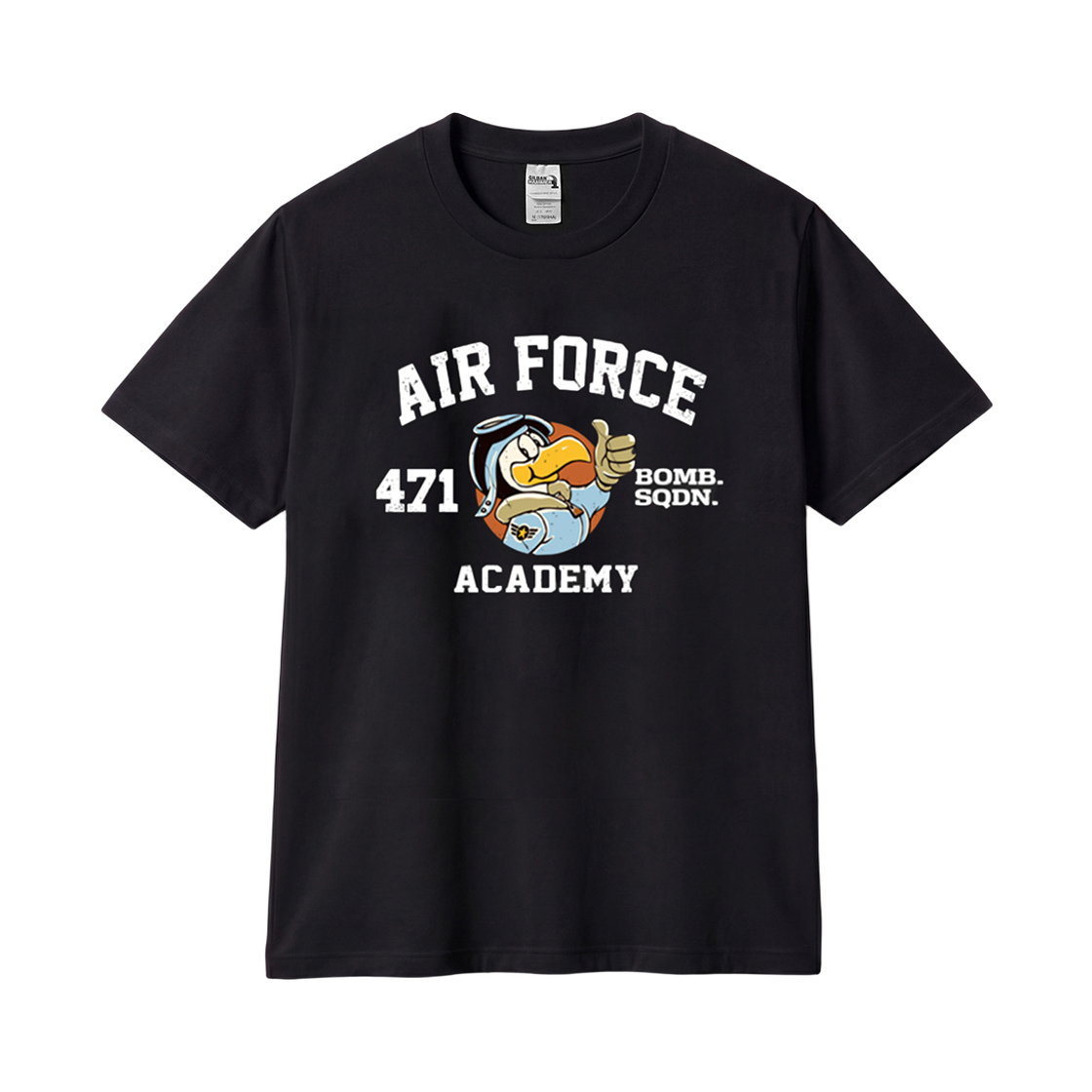2000_16 Gildan X American Collection AIR FORCE DUCK T-Shirt Black