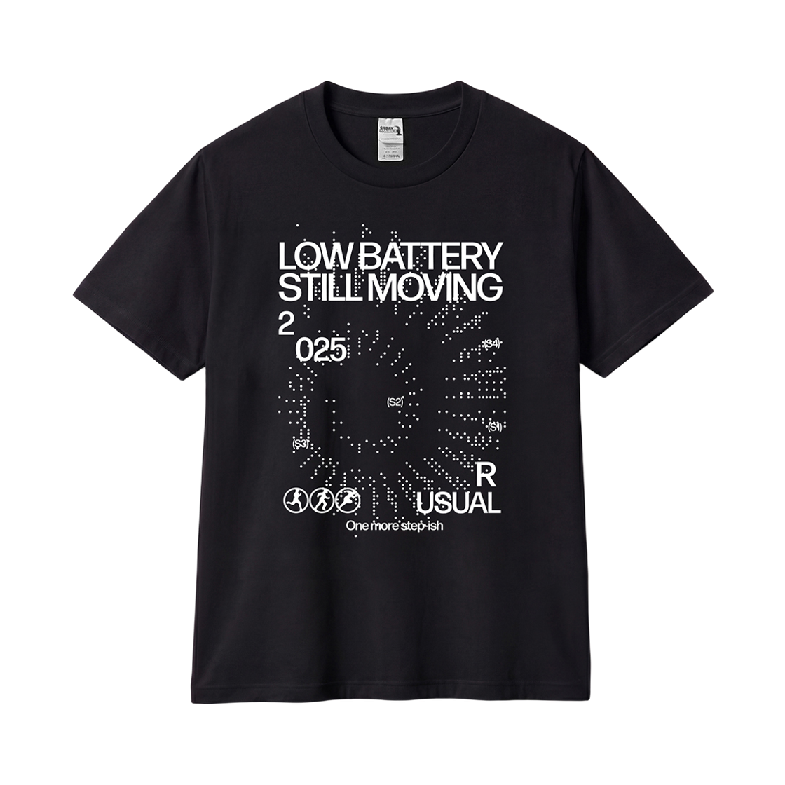 길단 X 썸머 컬렉션 Low Battery 티셔츠 블랙(GILDAN X Summer Collection Low Battery T-Shirt Black)
