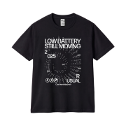 GILDAN X Summer Collection Low Battery  T-Shirt Black