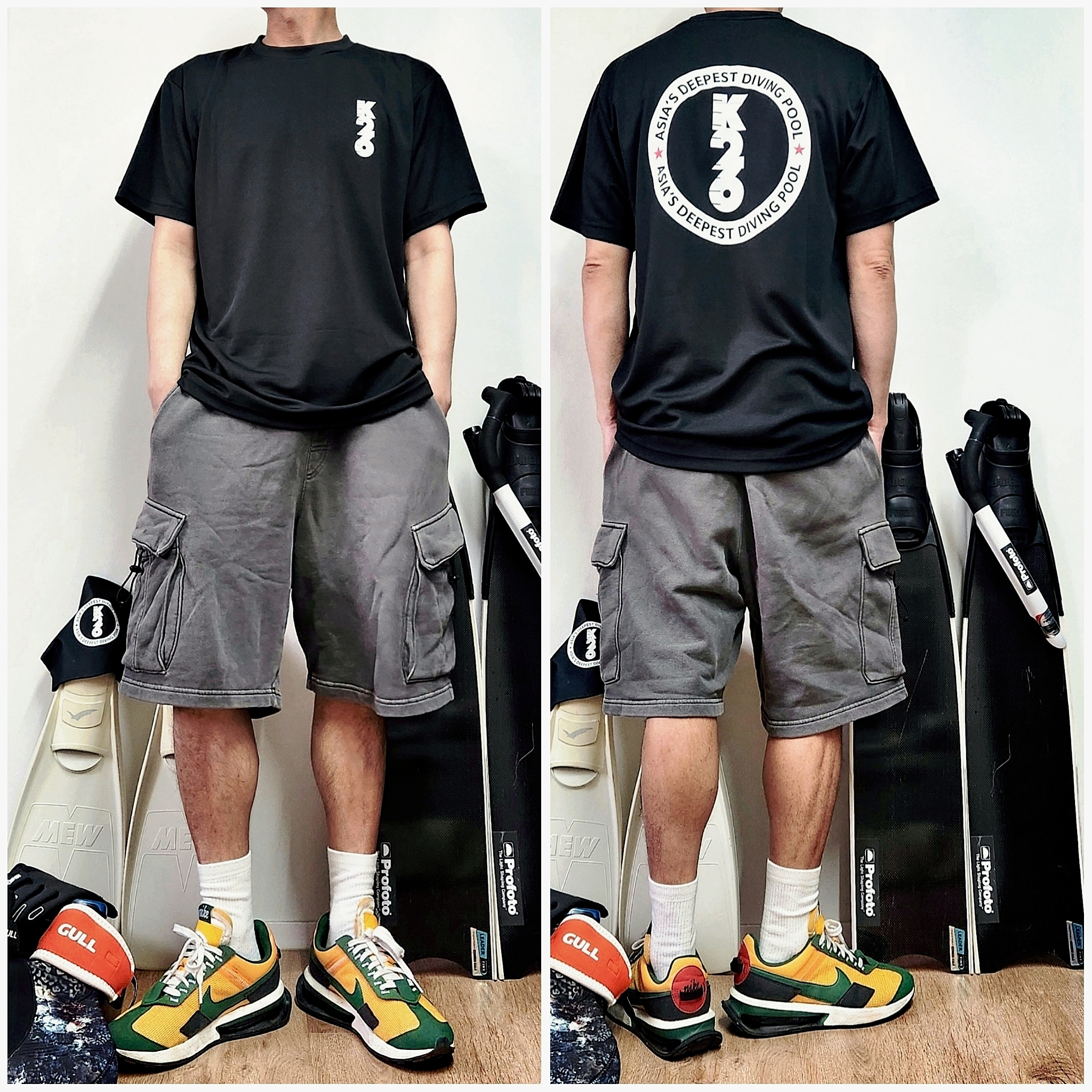 Nike Air Max Pre-Day University Gold Gorge Green 착용 스타일