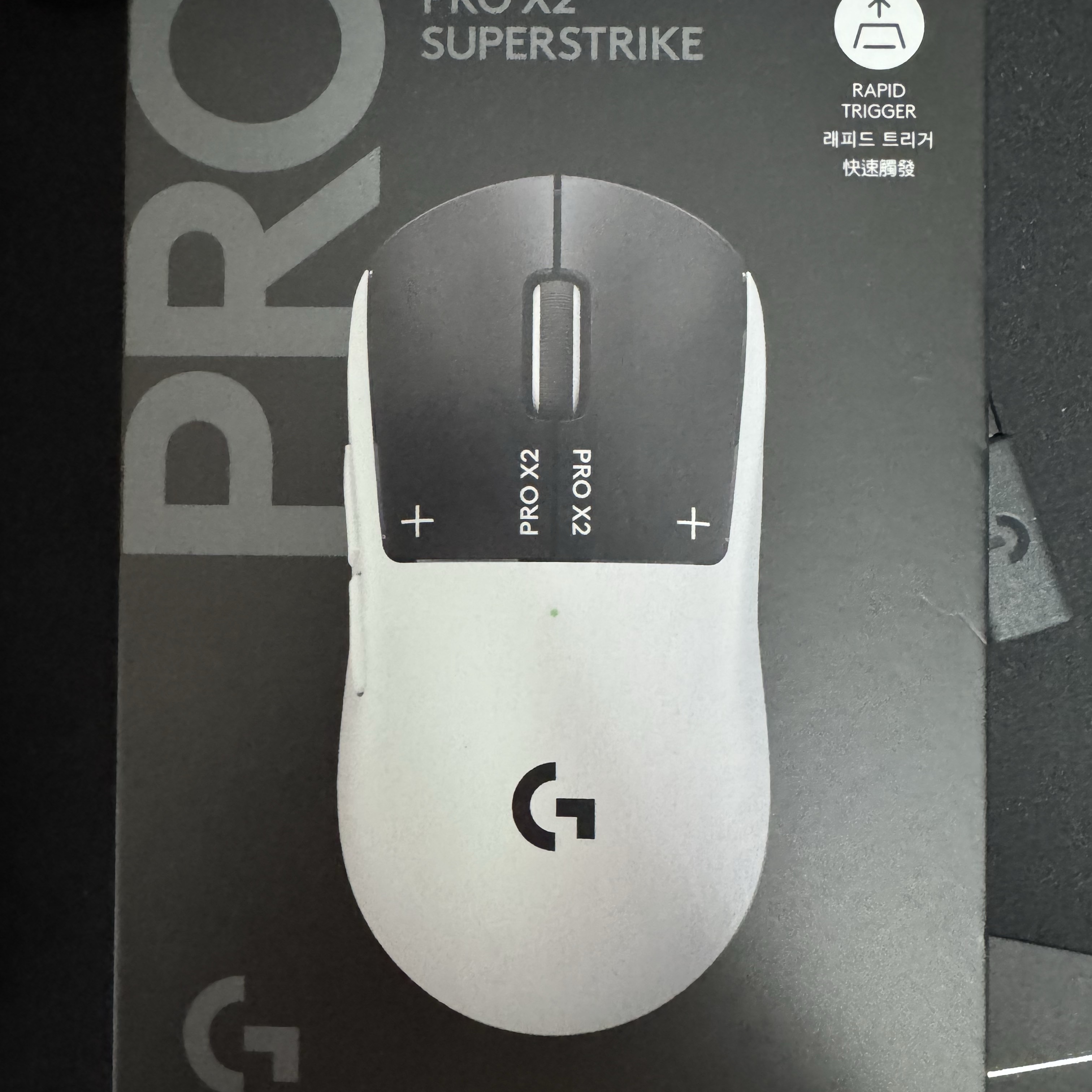 Logitech G Pro X 2 Superstrike Wireless Gaming Mouse Silver Black (Korean Ver.) 착용 스타일 - 1