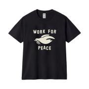 GILDAN x Vintage Collection Work For Peace T-Shirt Black