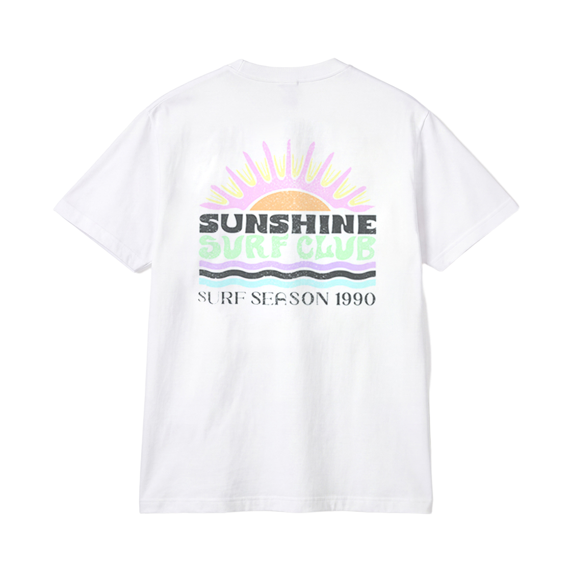 길단 X 아메리칸 컬렉션 선샤인 서프클럽 티셔츠 화이트(GILDAN X American Collection Sunshine Surf Club T-Shirt White) - 1