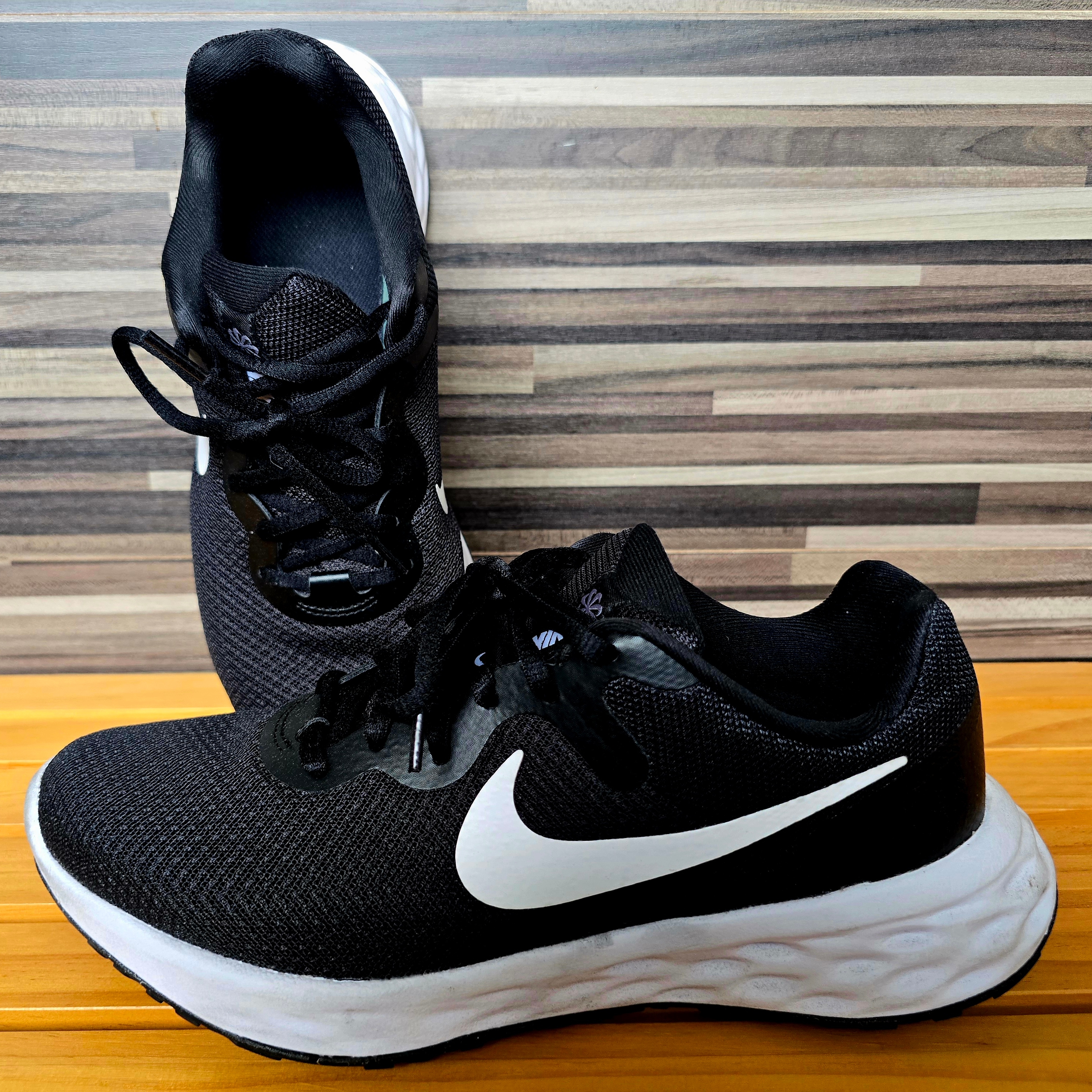 (W) Nike Revolution 6 Next Nature Black 착용 스타일