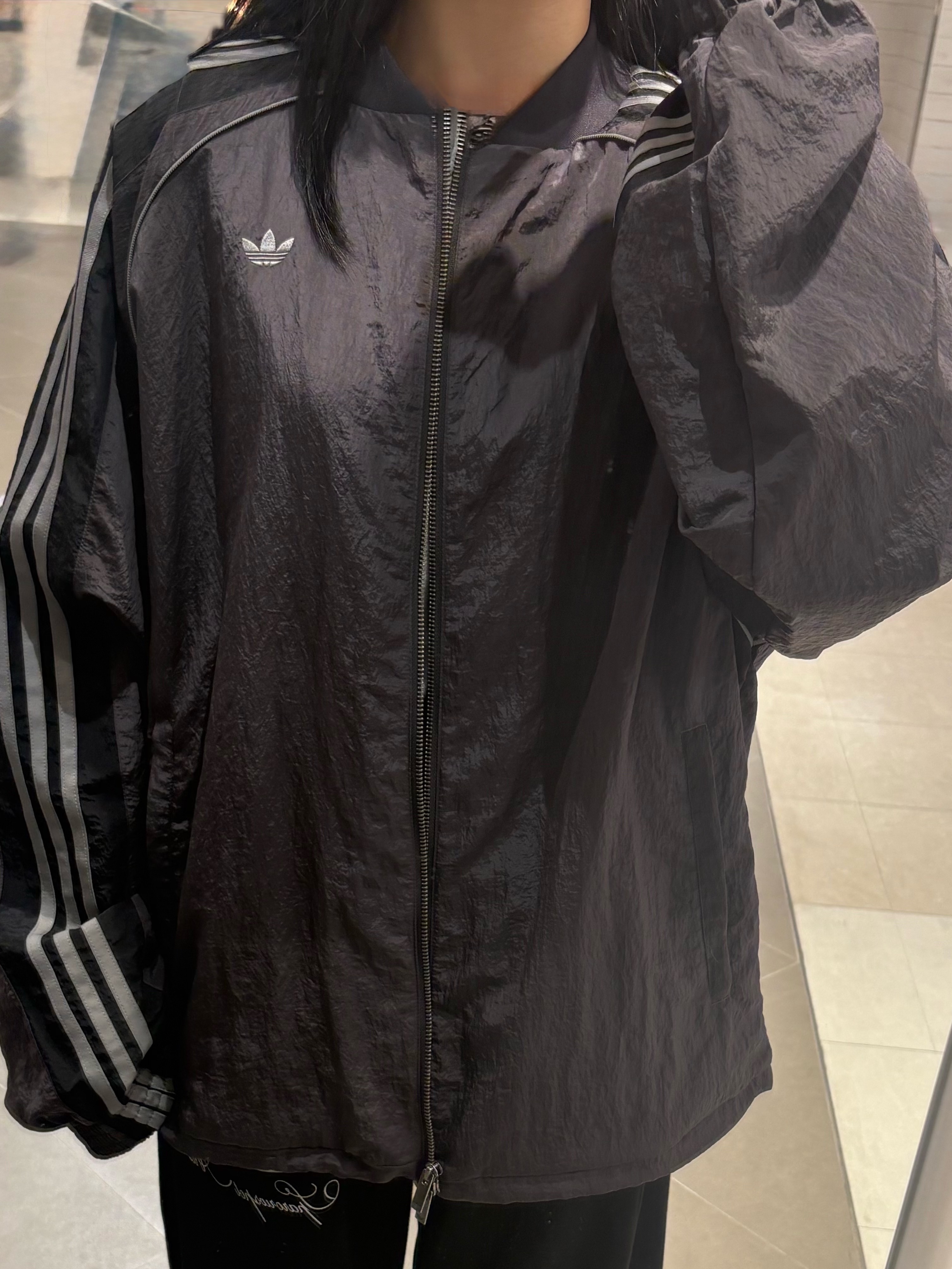 Adidas Adilenium 5.0 Track Top Utility Black - KR Sizing 착용 스타일