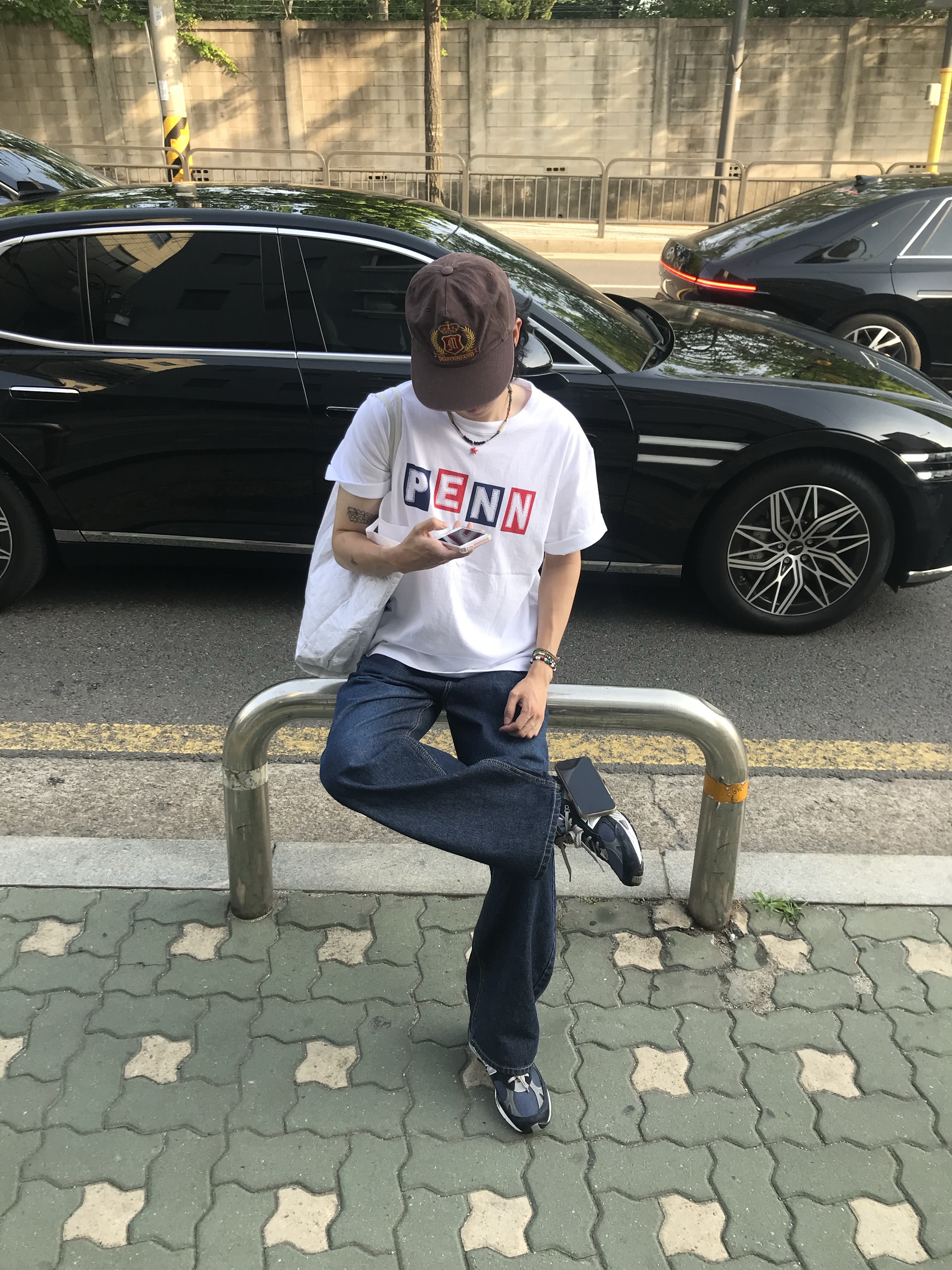 New Balance 991 Made in UK Navy 착용 스타일