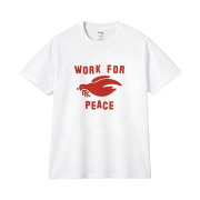 GILDAN x Vintage Collection Work For Peace T-Shirt Red Logo