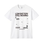 GILDAN X Summer Collection Low Battery  T-Shirt White