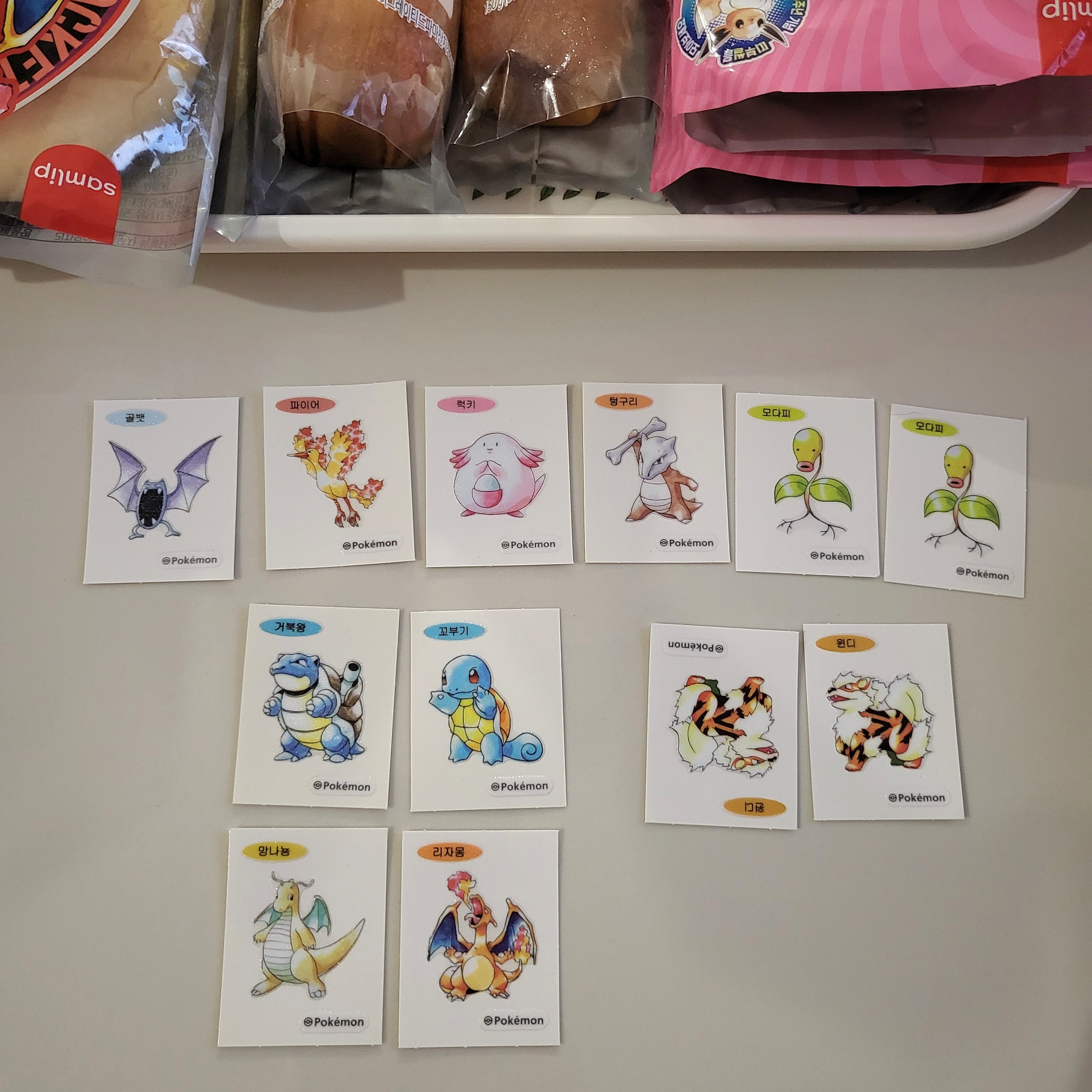 [ScrapBook Event] Samlip Pokémon 30th Anniversary Sticker Bread Variety Pack (5 Types, 12 Packs) 착용 스타일 - 3