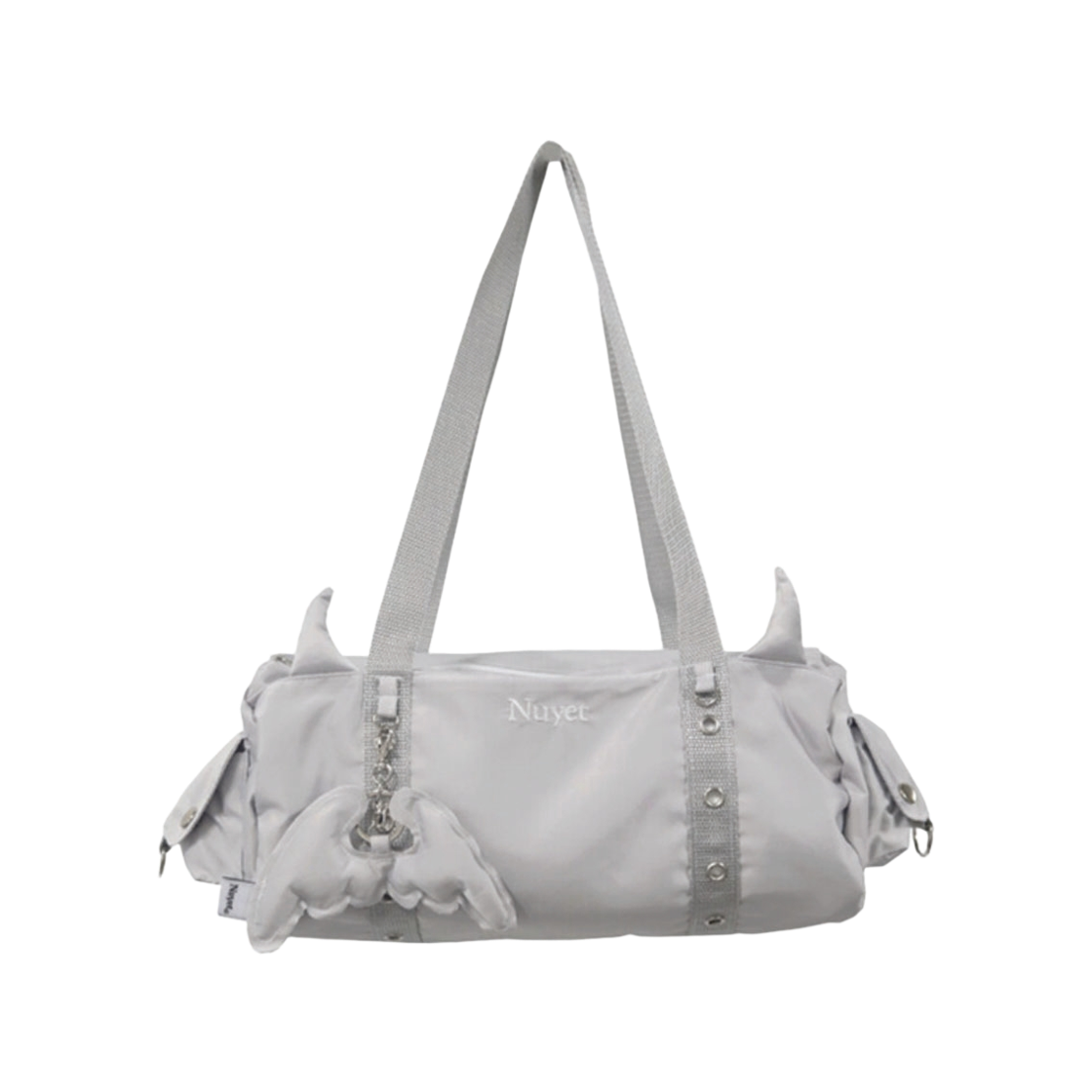 누옛 데빌 보스톤 백 그레이(Nuyet Devil round boston bag Grey)