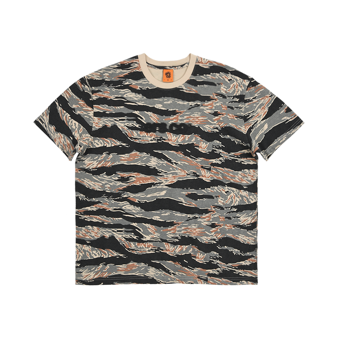 이알에스코 블러 로고 카모 티셔츠 베이지(ersco Blurred Logo Camo Tee Beige) - 1