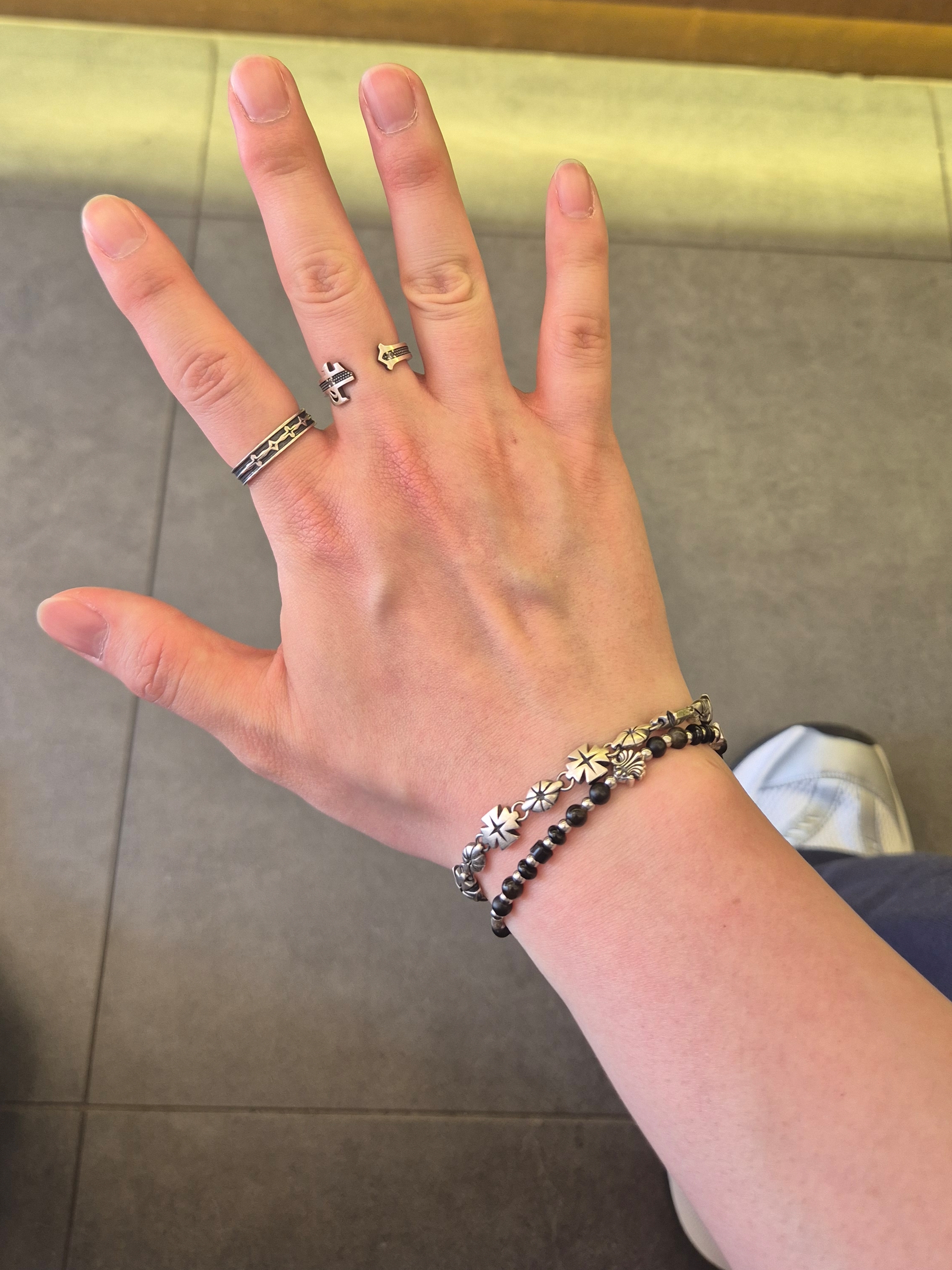 [프리오더] Polyteru 925 Silver Ring 001 Symbol P, [프리오더] Polyteru 925 Silver Ring 005 Star 착용 스타일