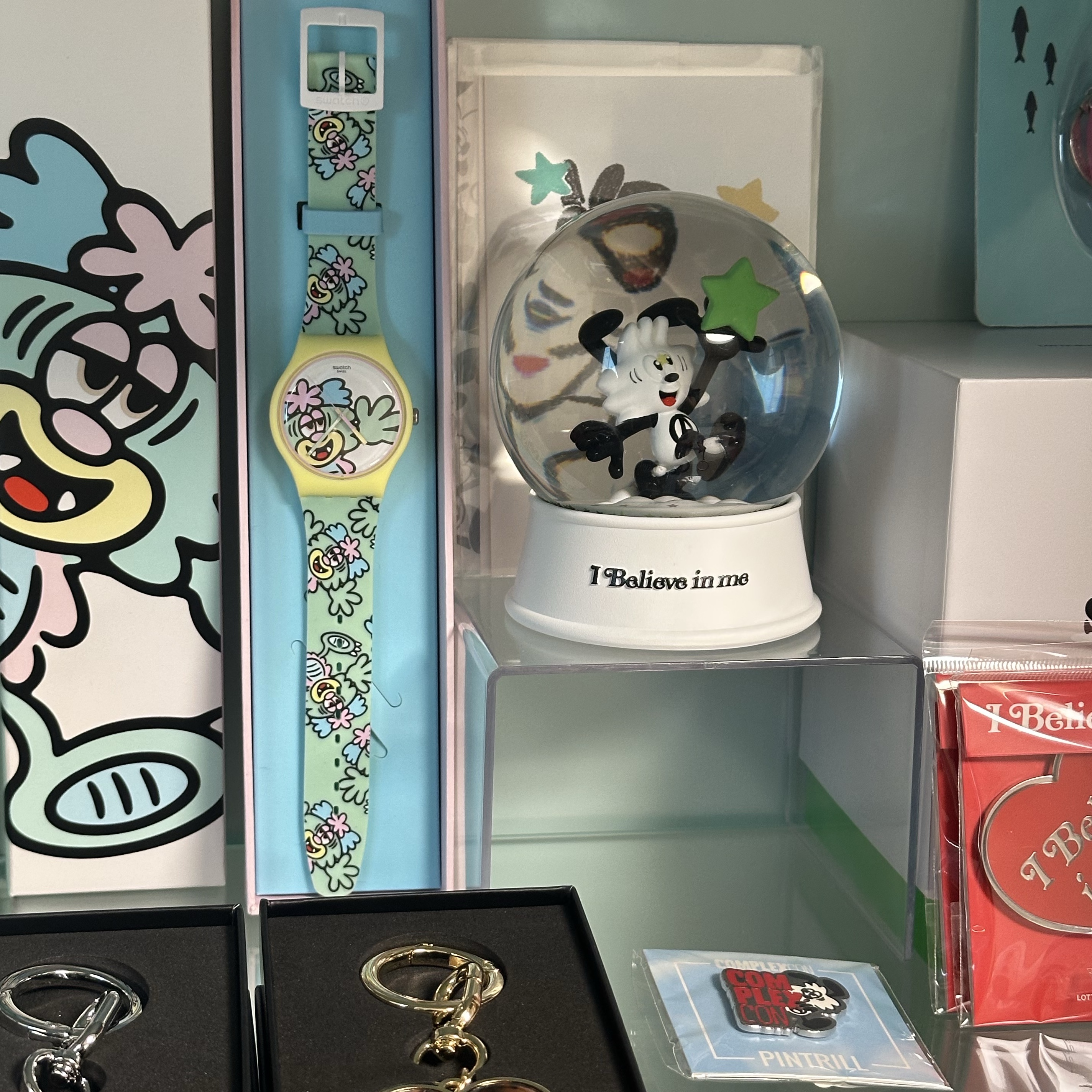 Verdy x Lotte Museum Snowball, Swatch x Verdy Visty By Verdy Multicolor 착용 스타일 - 2