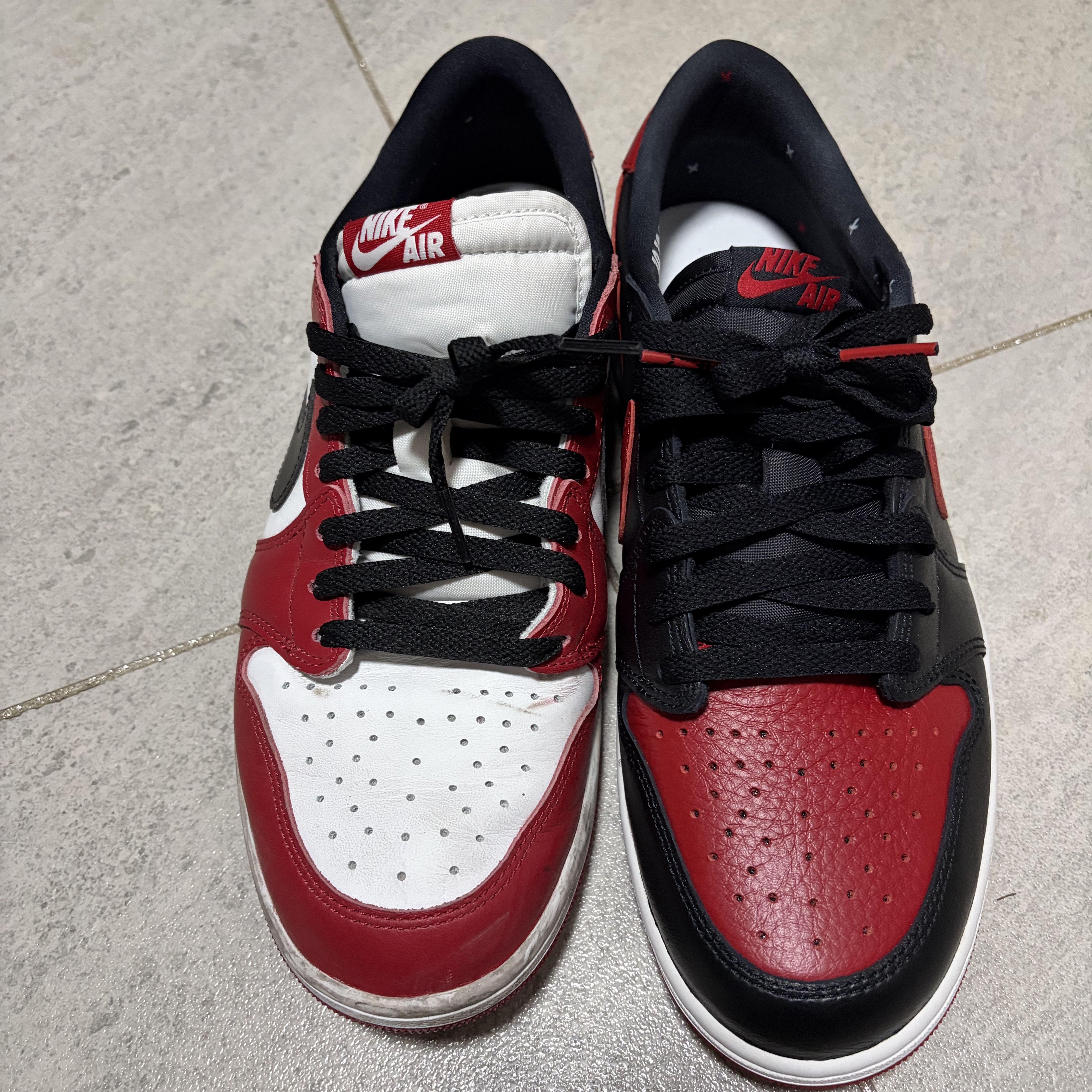Jordan 1 Retro Low OG Banned 2026, Jordan 1 Low OG Starfish 착용 스타일 - 5