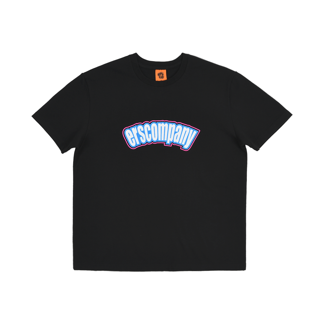 이알에스코 아치 로고 티셔츠 블랙(erscp Arch Logo Tee Black) - 1