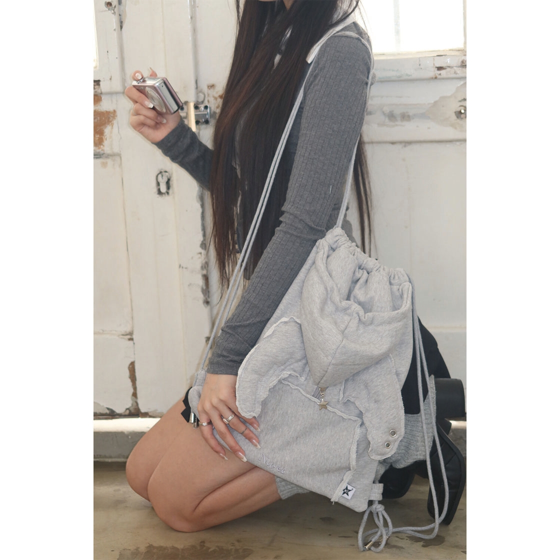 누옛 엔젤 윙백 그레이(Nuyet Angel wing bag Grey) - 5