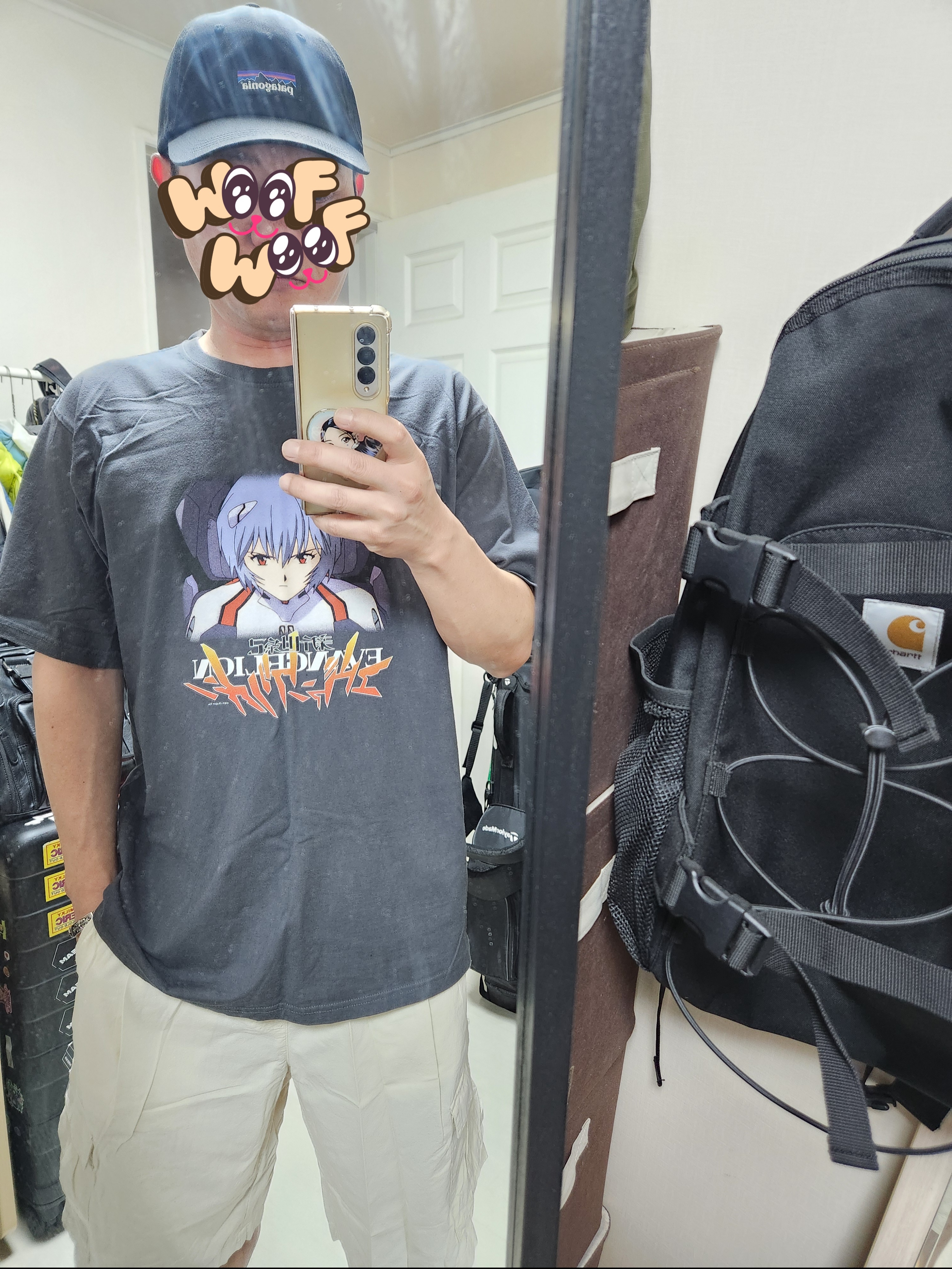 Mahagrid x Evangelion Rei T-Shirt Charcoal, Patagonia P-6 Label Trad Cap Black ์ฐฉ์ฉ ์คํ์ผ