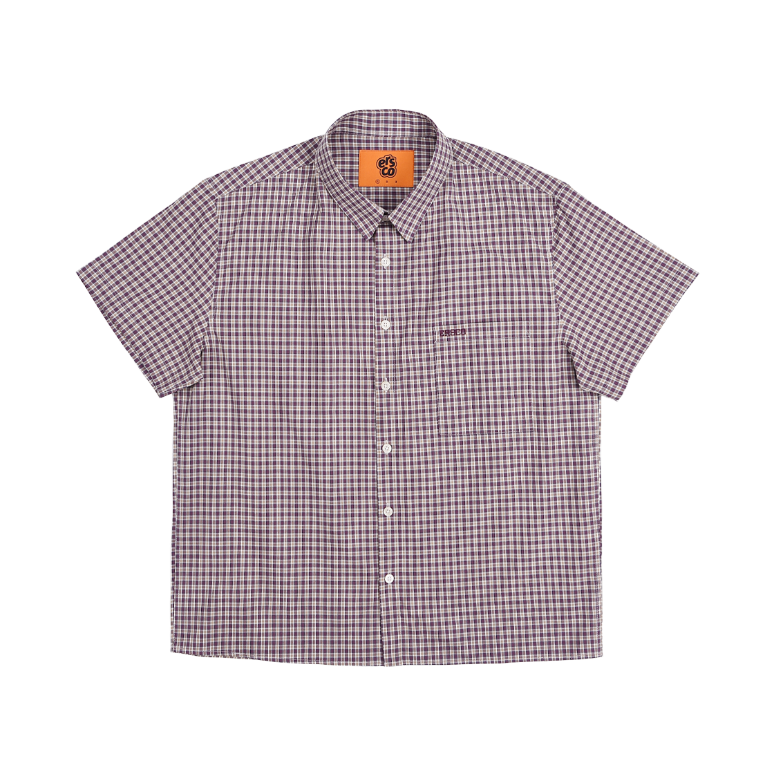 이알에스코 플레이드 셔츠 바이올렛(ersco Plaid Shirt Violet)