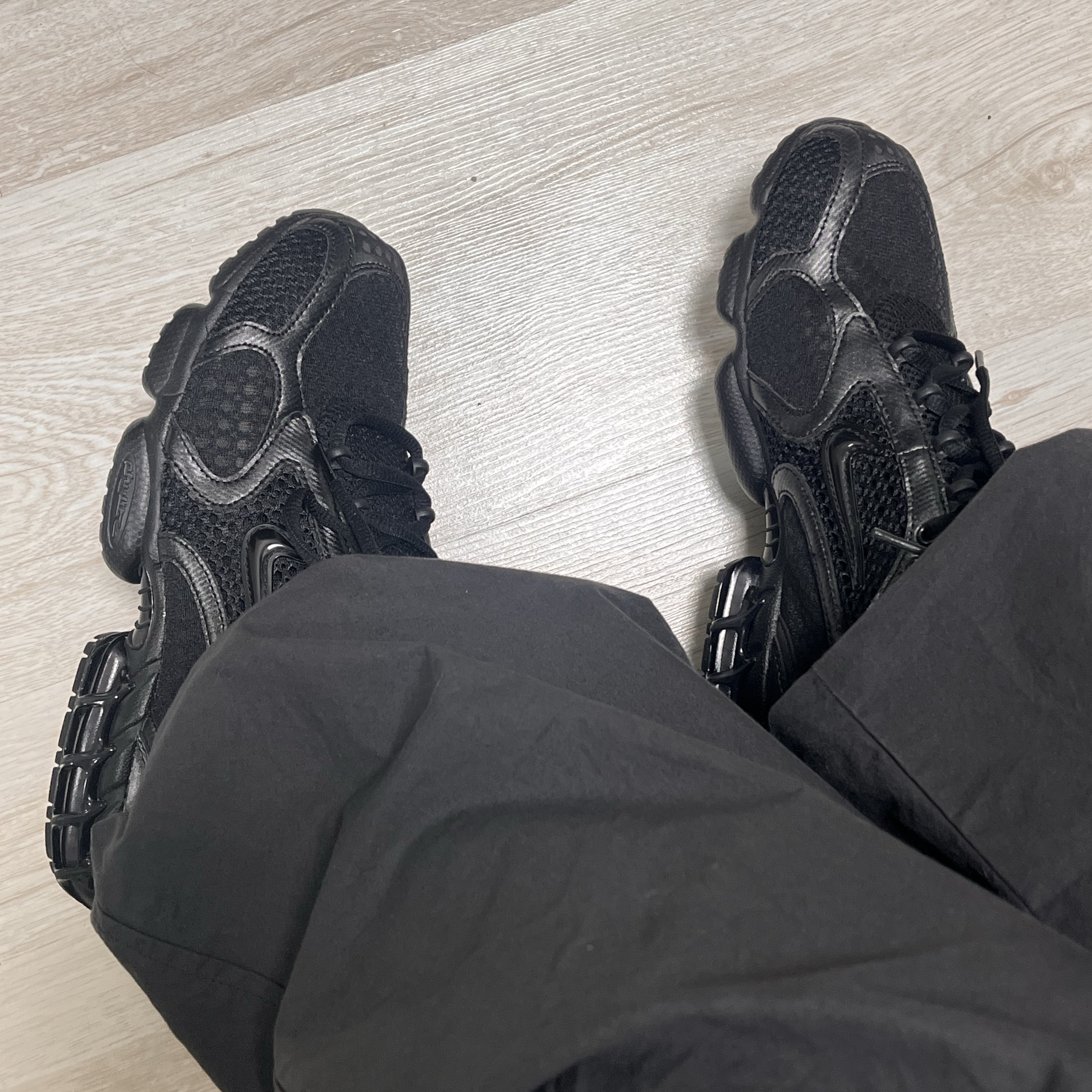 Nike Air Zoom Spiridon Cage 2 Black Anthracite 착용 스타일