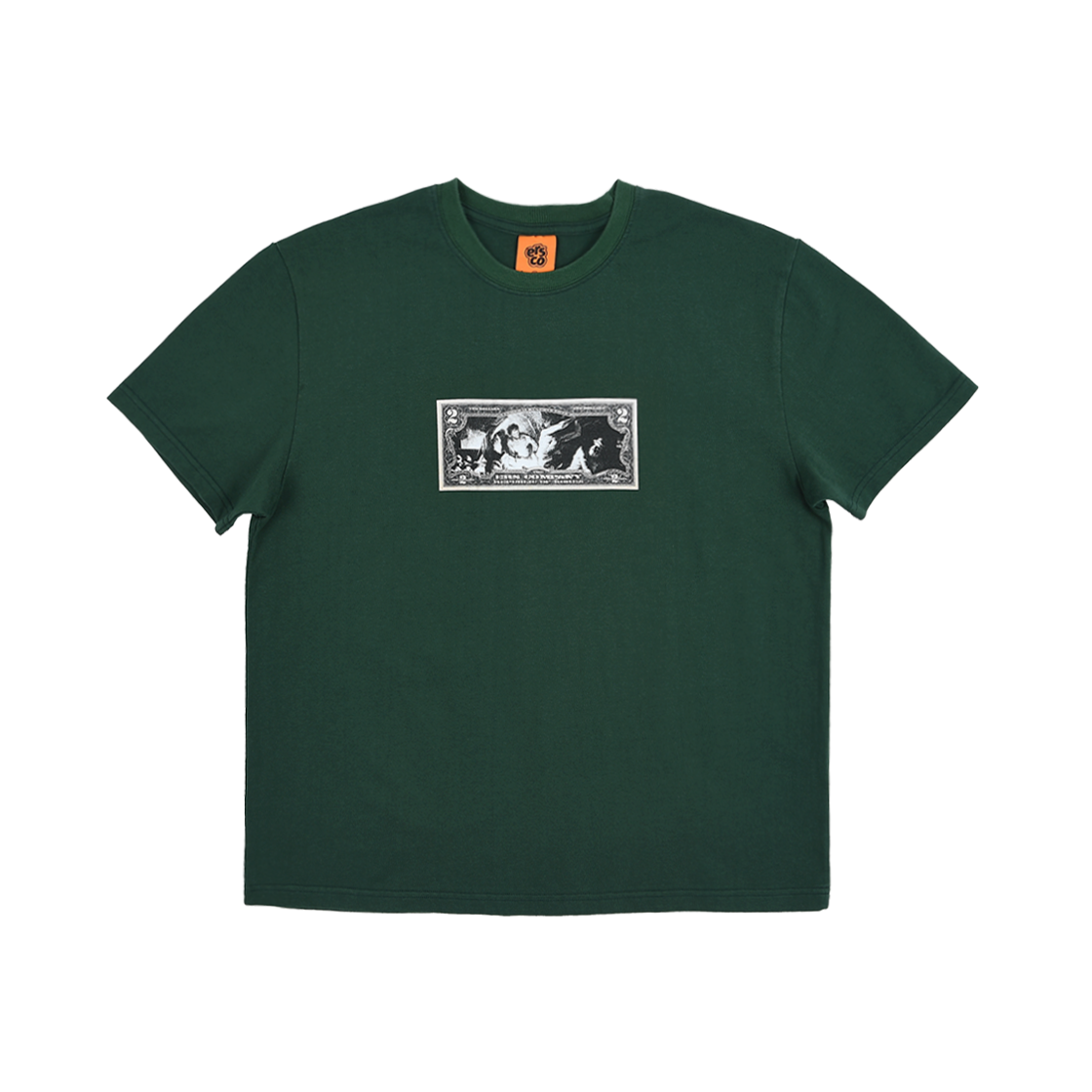 이알에스코 달러 로고 티셔츠 그린(ersco Dollar Logo Tee Green) - 1