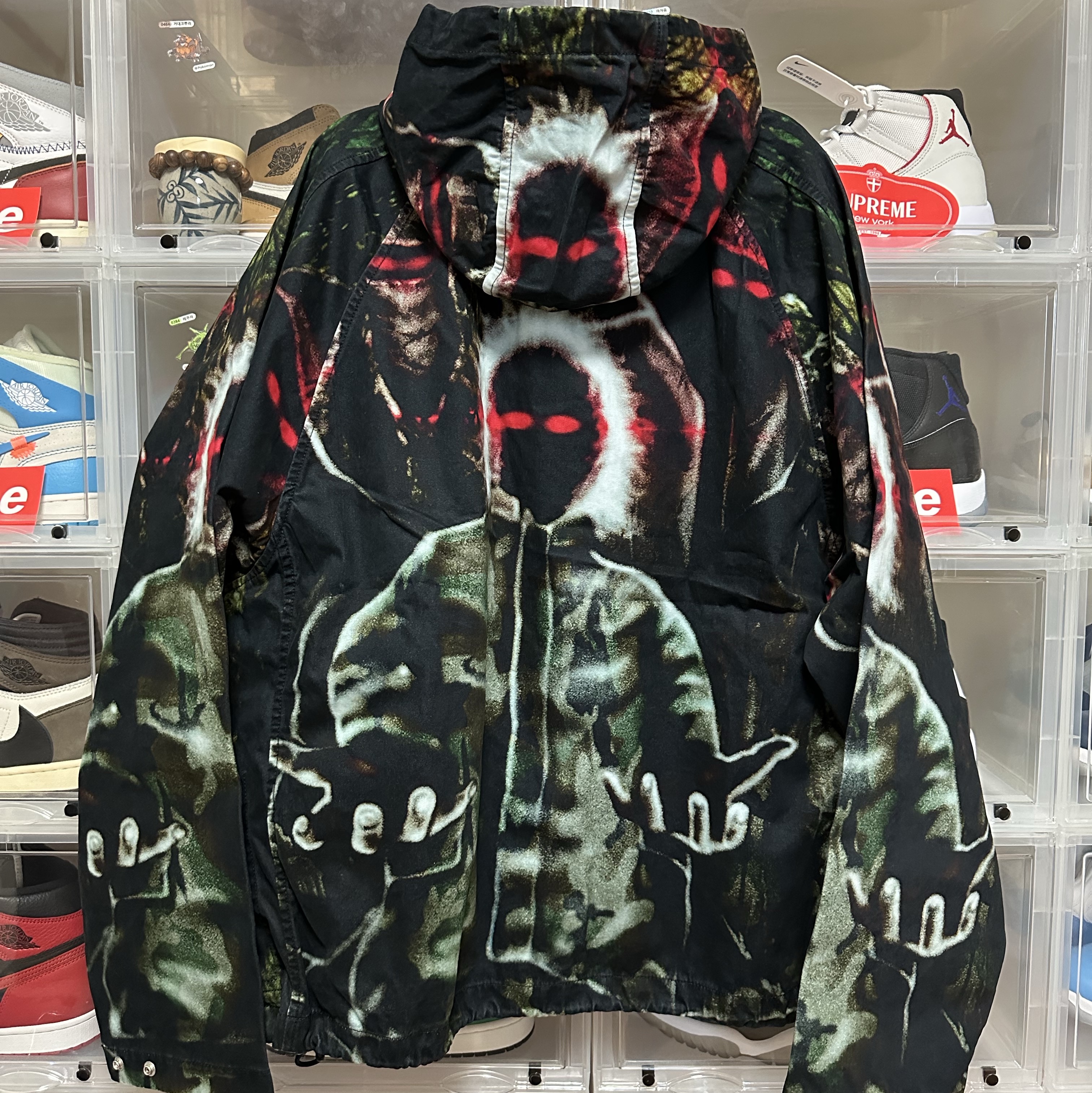 Supreme Hooded Raglan Jacket Multicolor - 26SS 착용 스타일 - 2