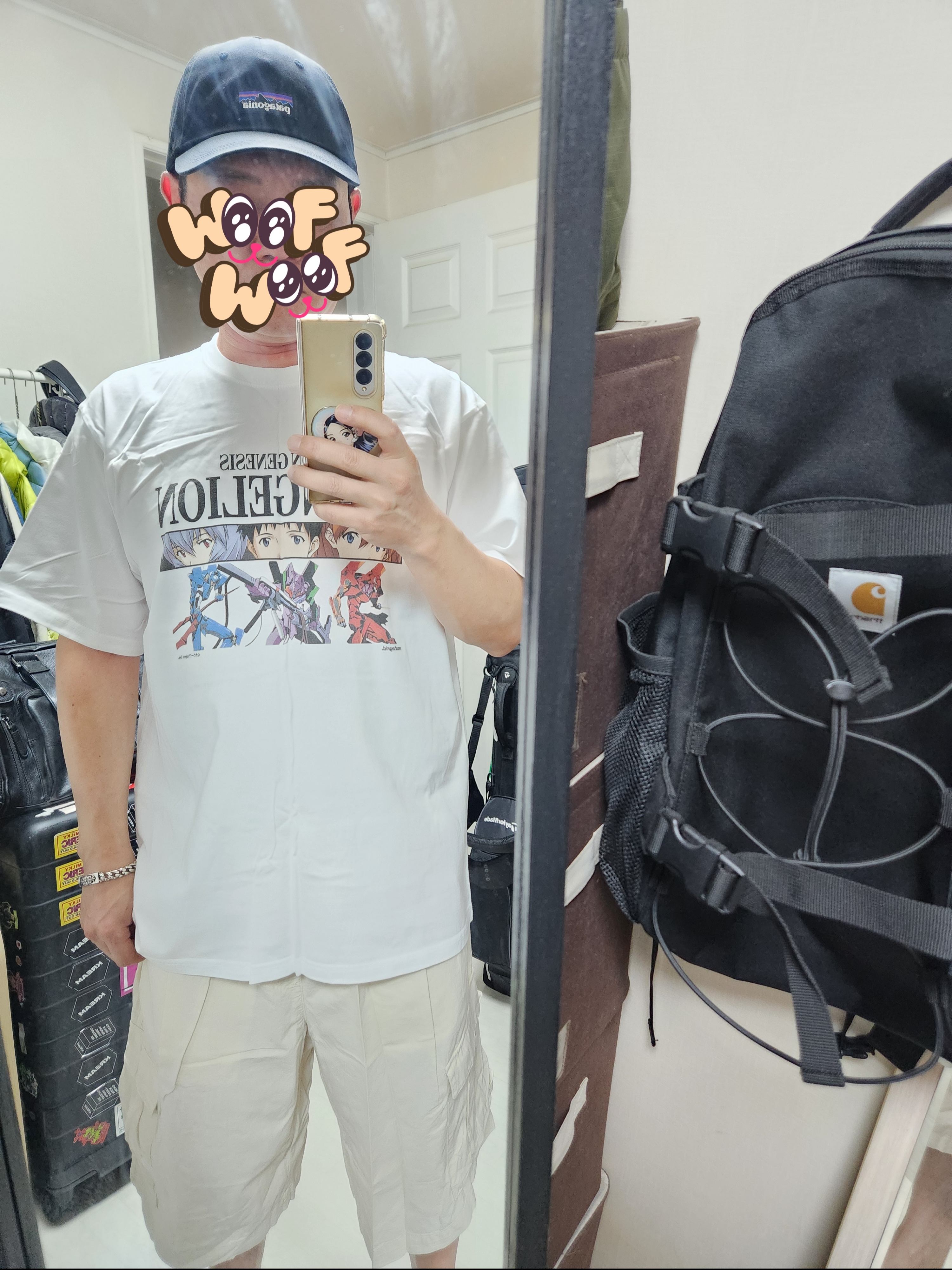 Mahagrid x Evangelion Neon Genesis T-Shirt White ์ฐฉ์ฉ ์คํ์ผ