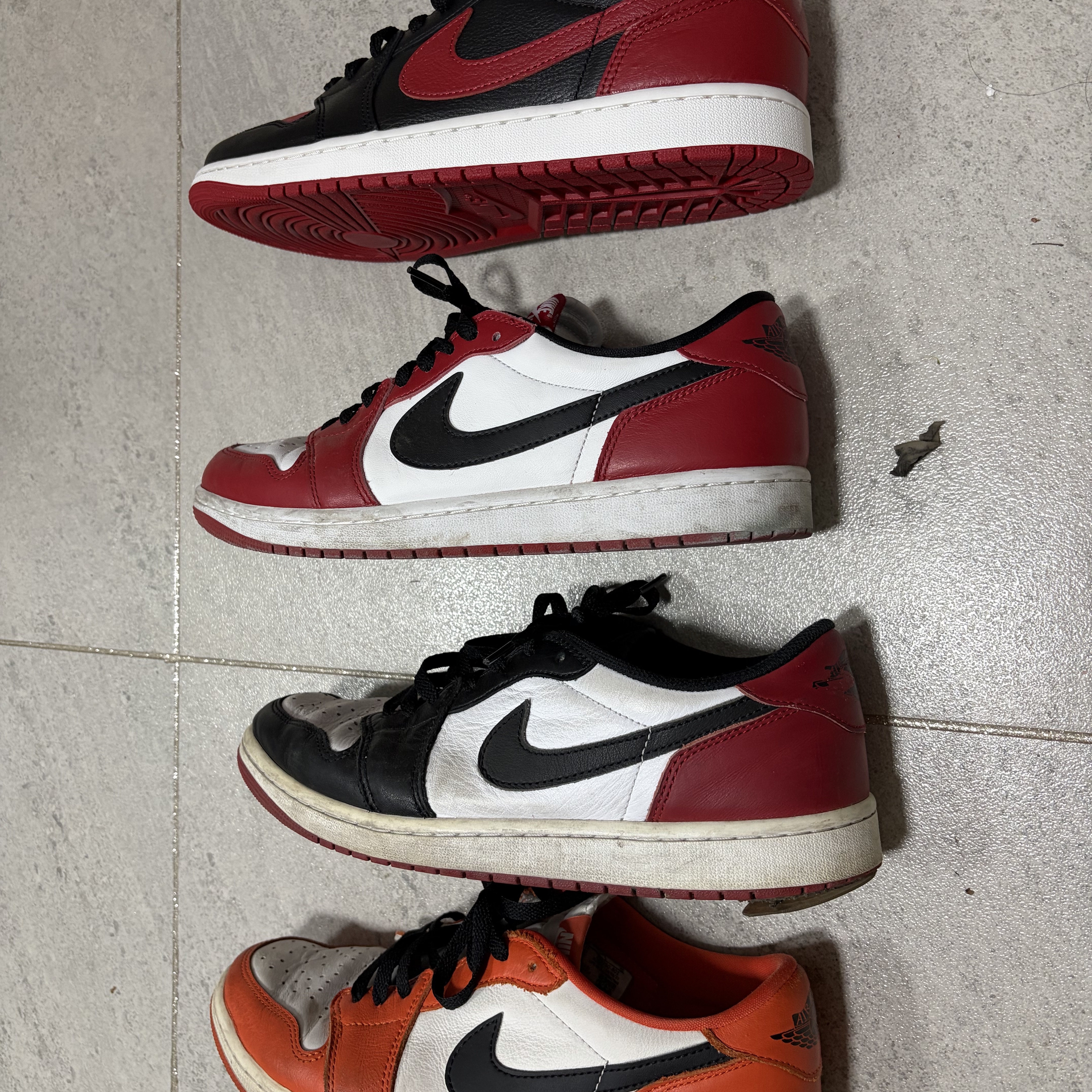 Jordan 1 Retro Low OG Banned 2026, Jordan 1 Low OG Starfish 착용 스타일 - 4