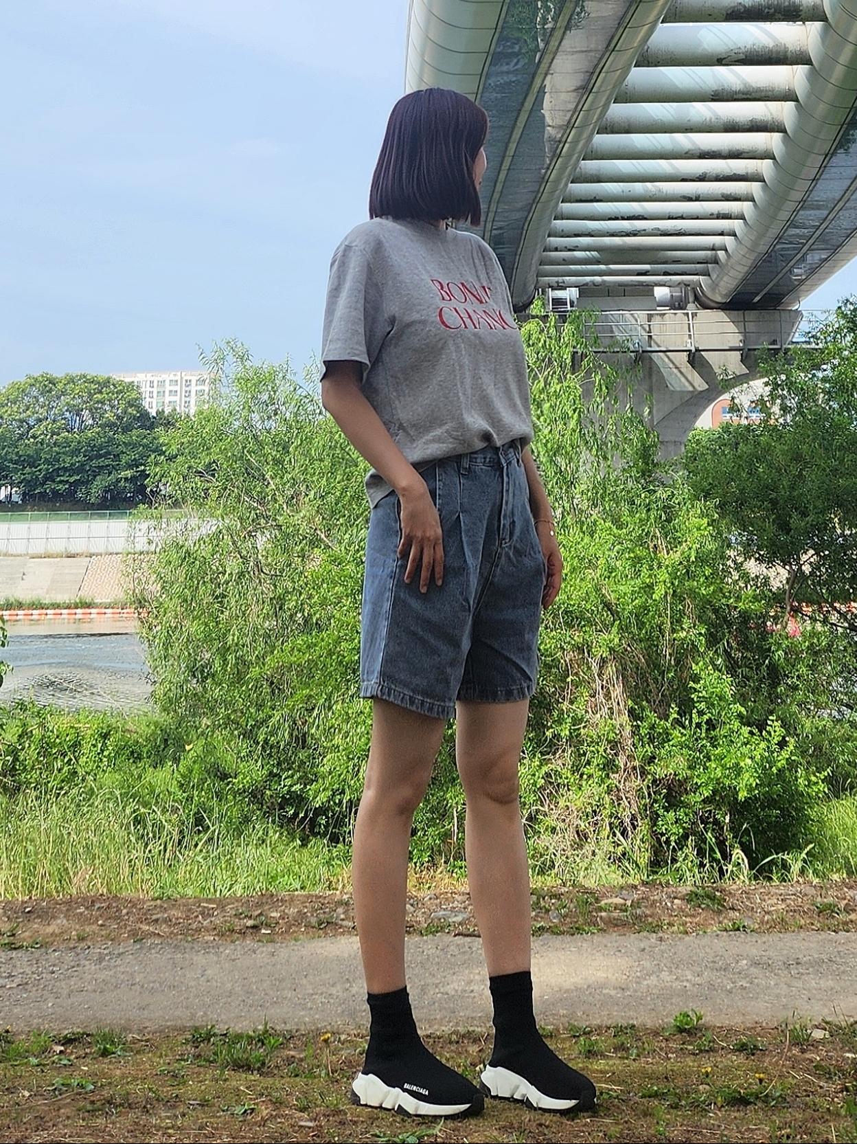 Juun.J Seersucker Hidden Pocket Piping Overfit Short Sleeve Shirt Black - 25SS, Nike x Sacai VaporWaffle Tour Yellow & Gorge Green Sail 착용 스타일 - 2