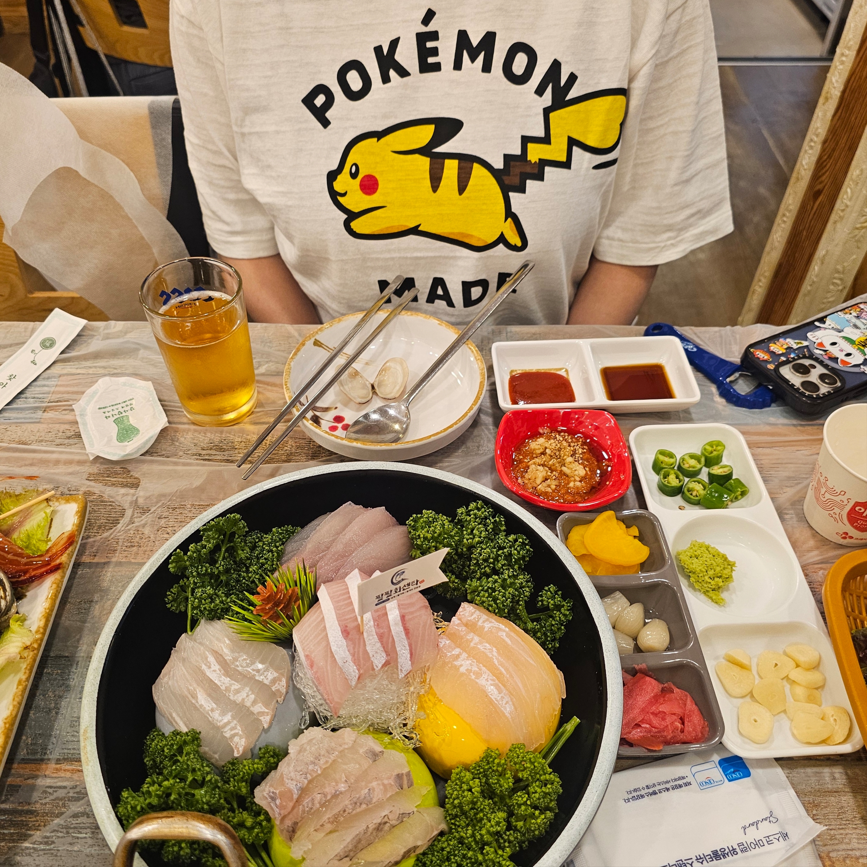 Human Made x Pokemon Made Graphic T-Shirt #1 White 착용 스타일