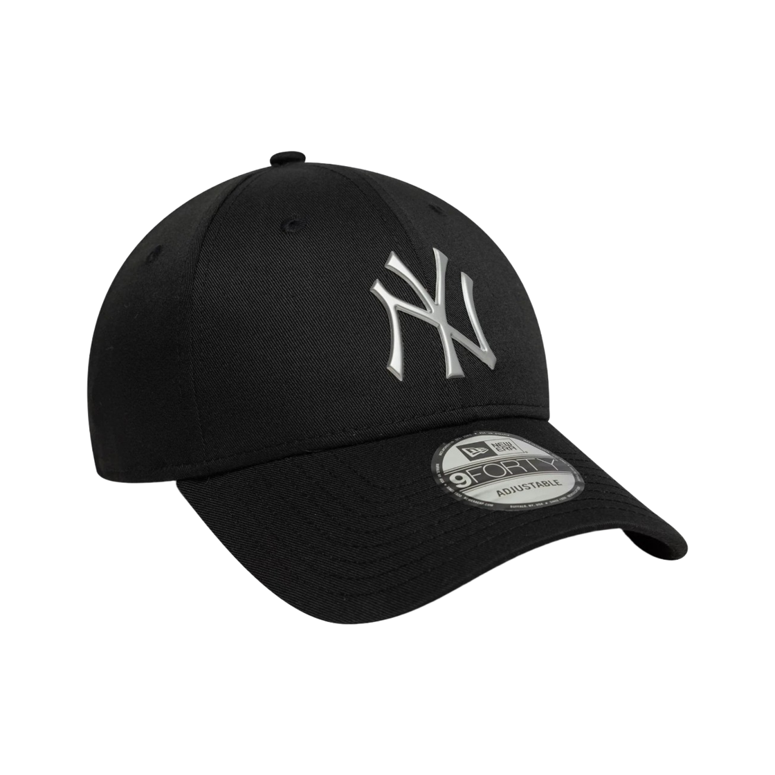 뉴에라 MLB 뉴욕 양키스 9포티 캡 메탈릭 블랙(New Era MLB New York Yankees 9Forty Cap Metallic Black) - 3