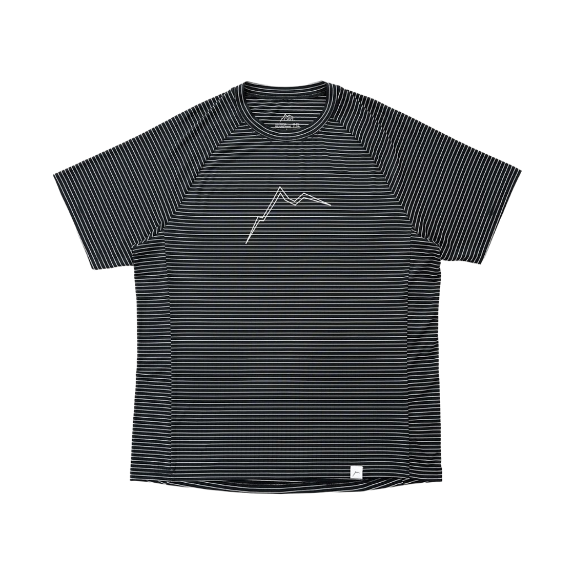 케일 스트라이프 빅 로고 숏슬리브 블랙(Cayl Stripe Big Logo Short Sleeve Black)