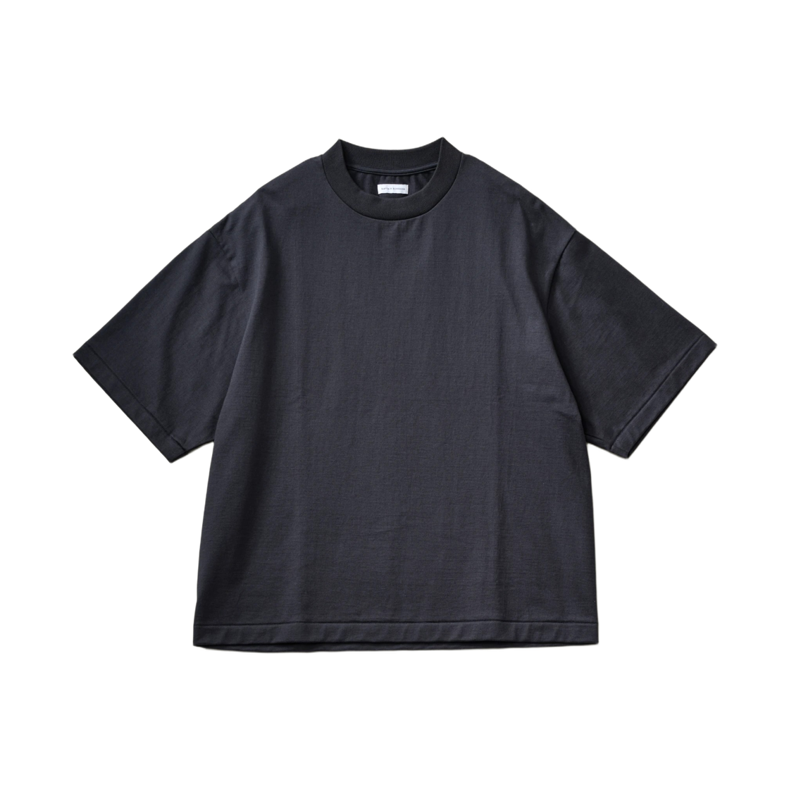 캡틴 선샤인 수빈 수피마 튜브 하프슬리브 티셔츠 헤비 잉크 블랙(Kaptain Sunshine Suvin Supima Tube Halfsleeve T-Shirt Heavy Ink Black)