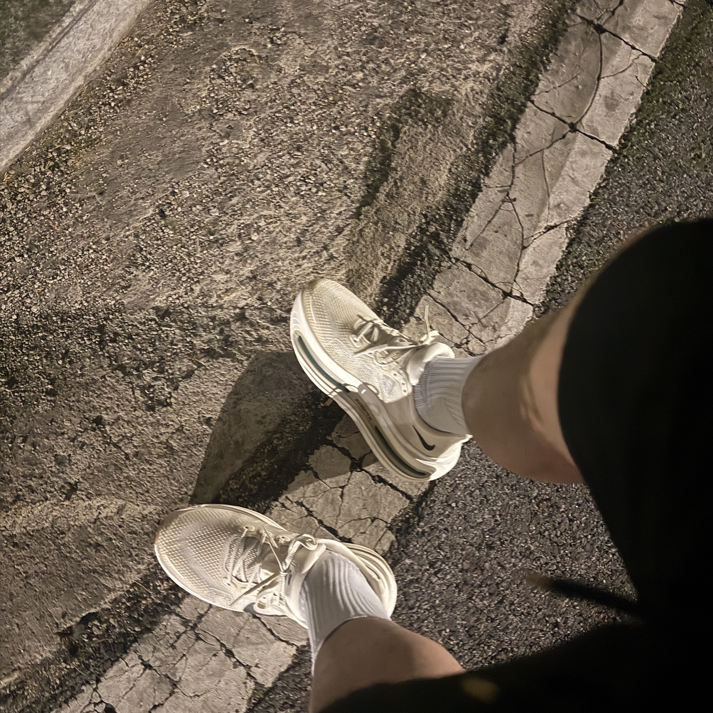 Nike Vomero Premium Pale Ivory Sand Drift 착용 스타일
