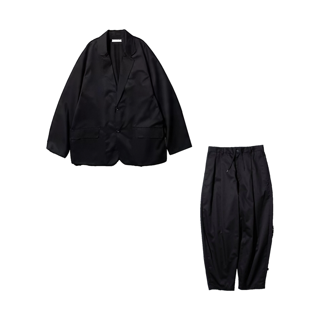 프릭스 스토어 릴렉스드 핏 트윌 리미티드 에디션 셋업 블랙(Freak's Store Relax Fit Twill Limited Edition Set Up Black)