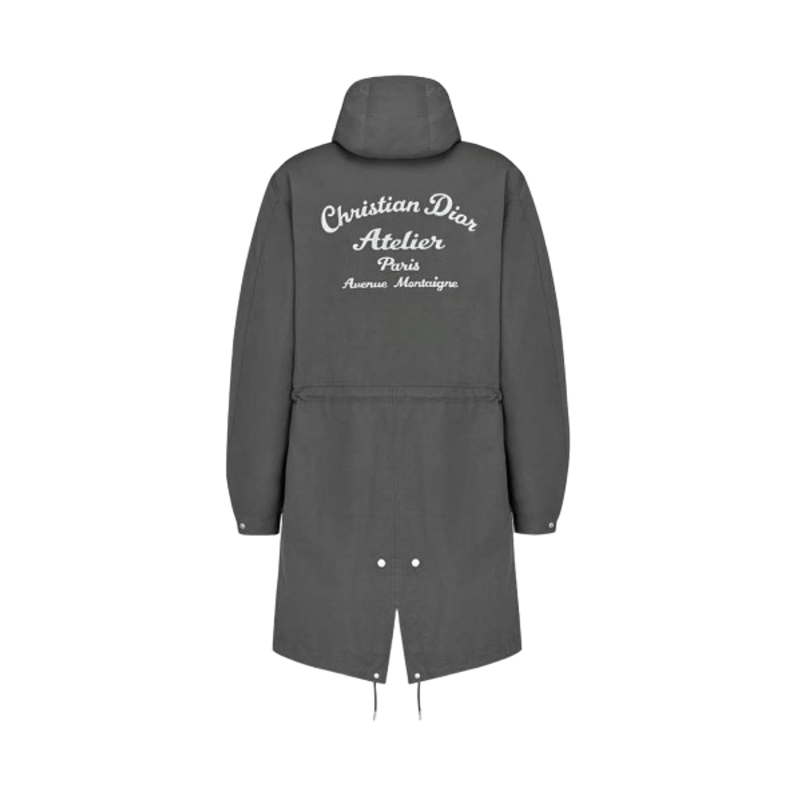 디올 CD 아뜰리에 로고 후드 파카 그레이(Dior CD Atelier Logo Hooded Parka Gray)