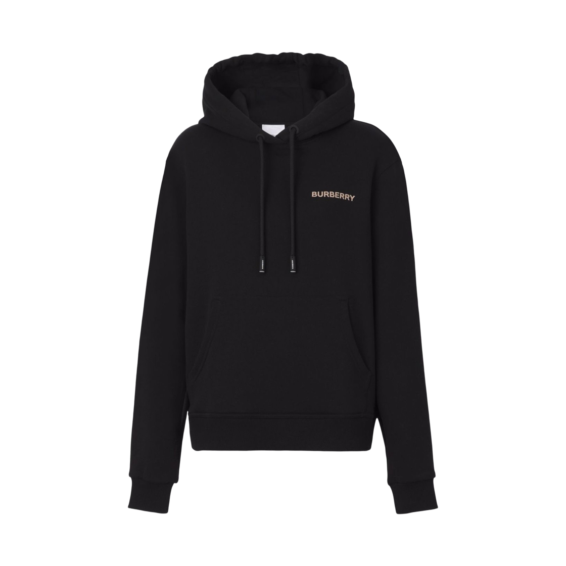 8049459 (W) Burberry Deer Graphic Cotton Oversized Hooded Black