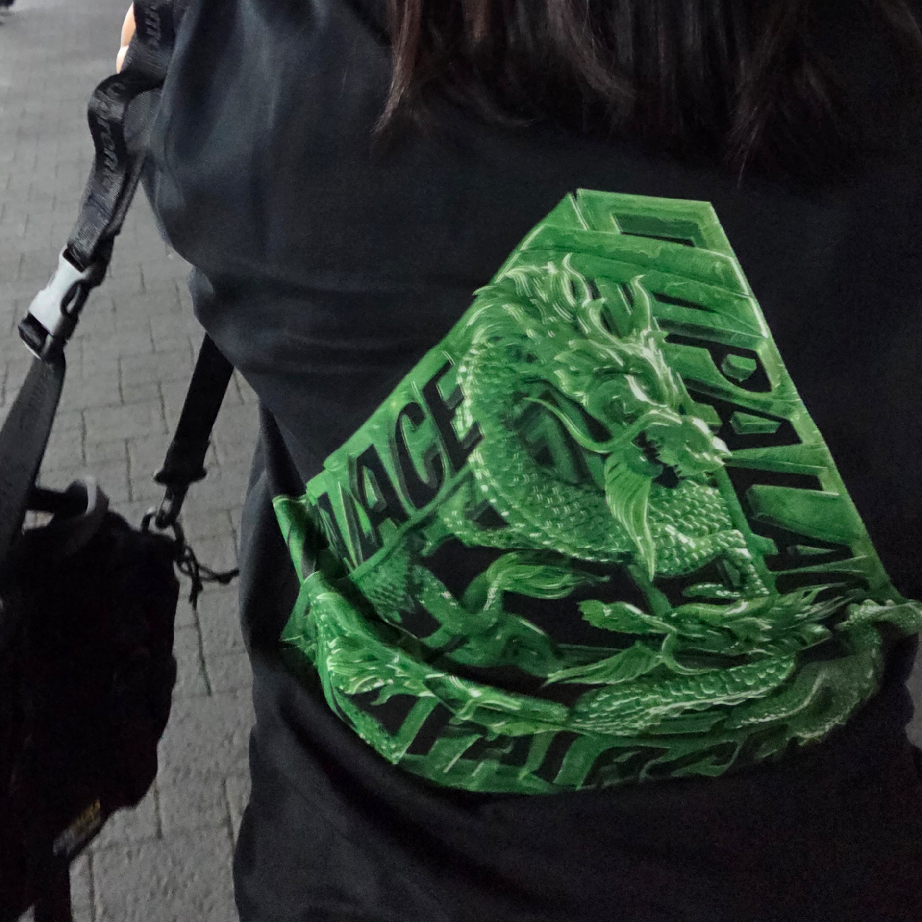 Palace Hong Kong T-Shirt Black - 26SS 착용 스타일
