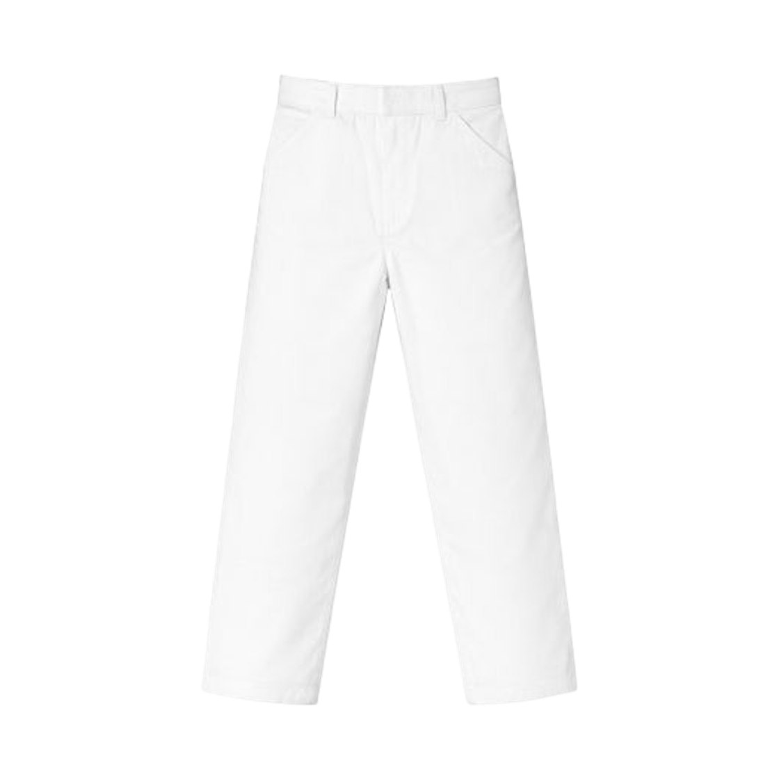프라다 트라이앵글 로고 스트레이트 팬츠 화이트(Prada Triangle Logo Straight Pants White) - 1