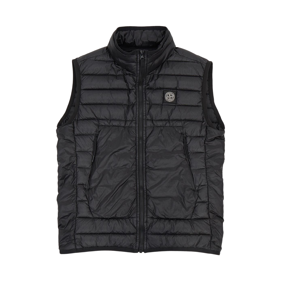 7716G0332-V0029 (Kids) Stone Island G0332 Logo Patch Down Vest Black - 22FW