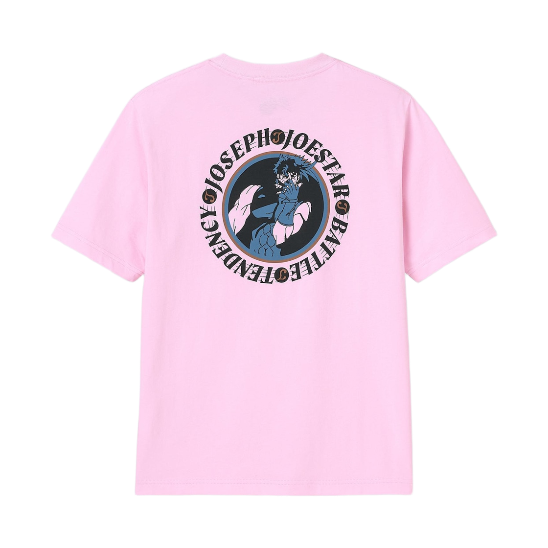 GU x 죠죠의 기묘한 모험 그래픽 티셔츠 핑크(GU x JoJo's Bizarre Adventure Graphic T-Shirt Pink)