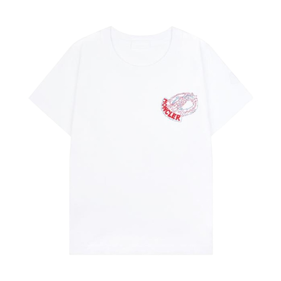 L1-093-8C00011-89B8U-00A (W) Moncler Print Logo Cotton T-Shirt White - 26SS