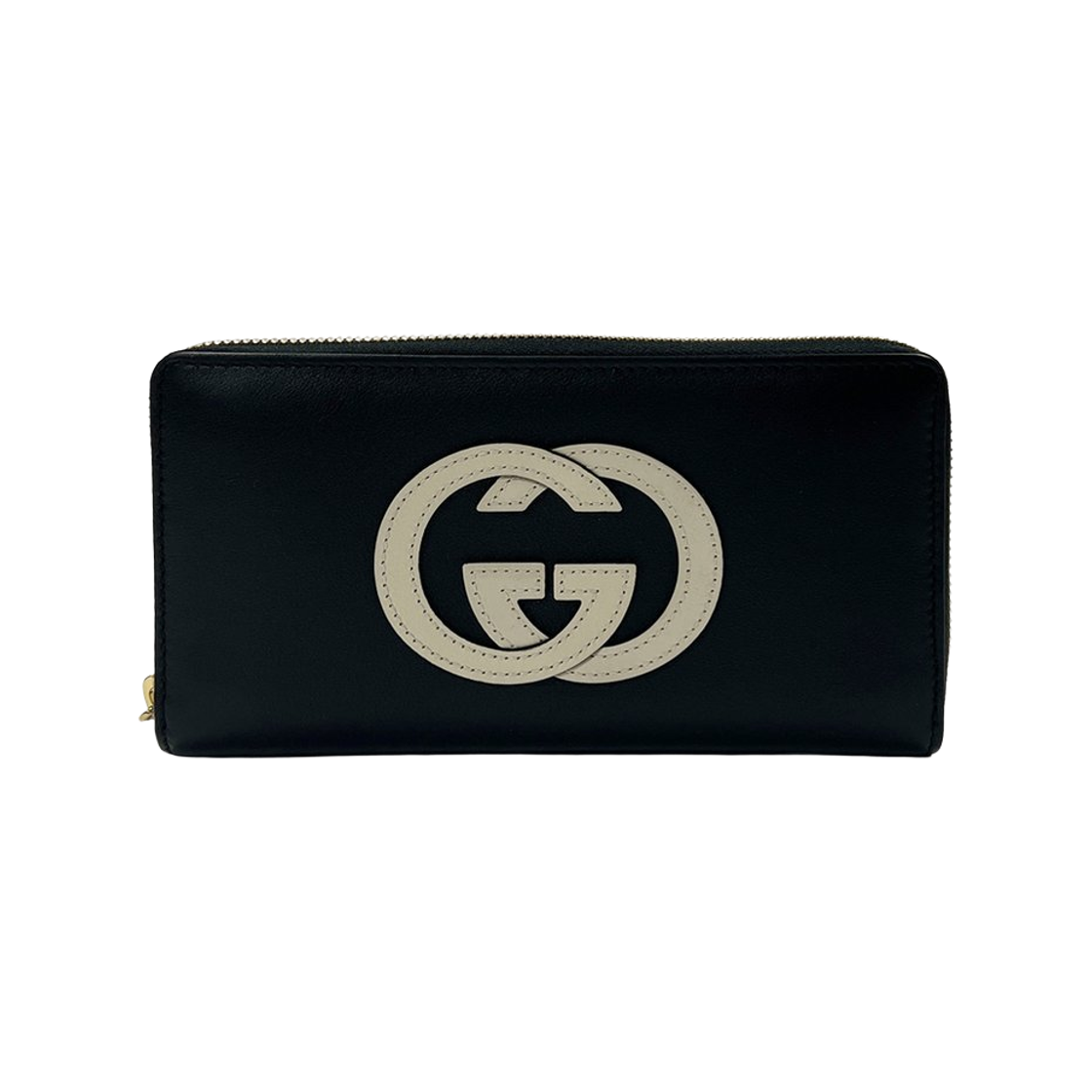 658839-0QGCG-1089 Gucci Basket Zip Around Wallet Black