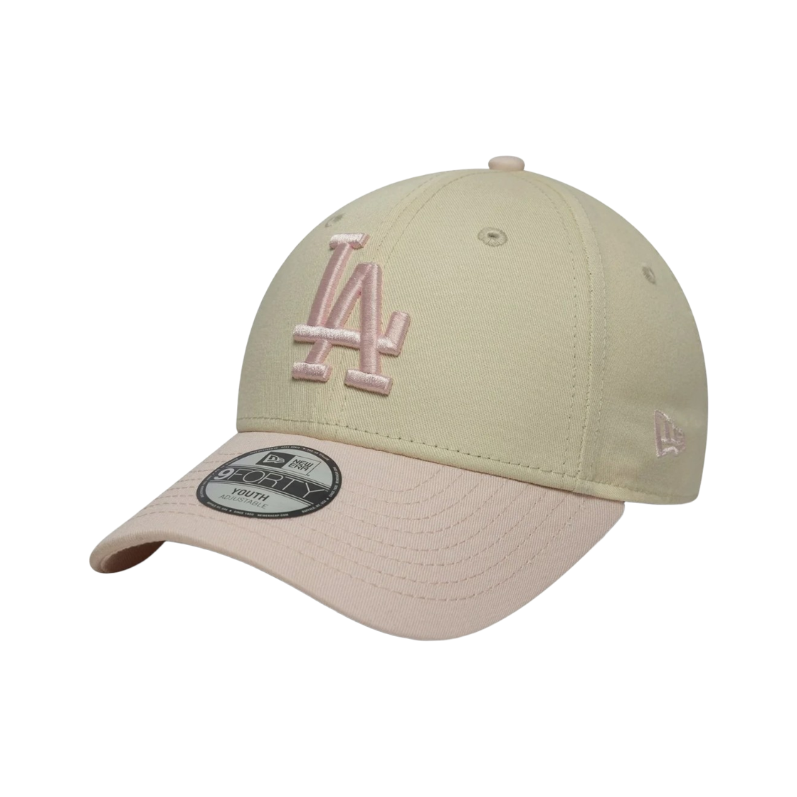 (키즈) 뉴에라 MLB LA 다저스 리그 에센셜 9포티 캡 라이트 베이지((Kids) New Era MLB LA Dodgers League Essential 9Forty Cap Light Beige) - 2