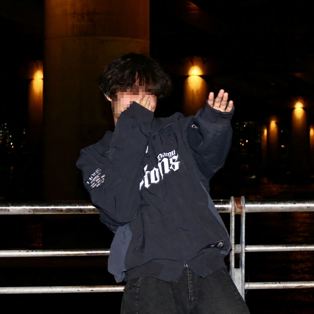 Sansan Gear x Samsung Lions Jacket Navy 착용 스타일
