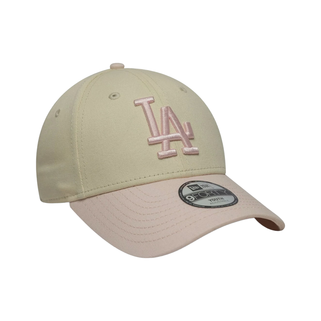 (키즈) 뉴에라 MLB LA 다저스 리그 에센셜 9포티 캡 라이트 베이지((Kids) New Era MLB LA Dodgers League Essential 9Forty Cap Light Beige) - 3